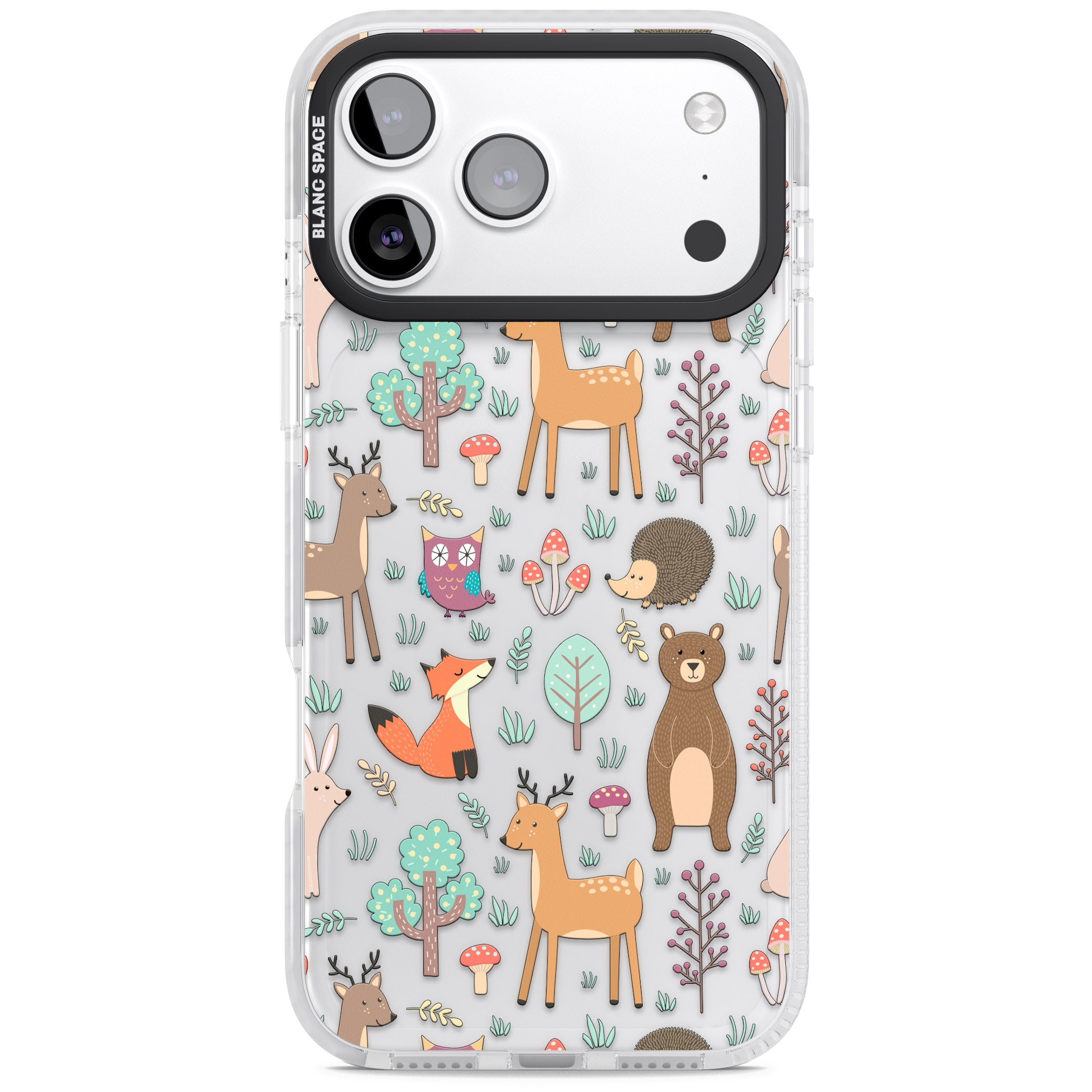 Wildlife Pattern iPhone 17 Pro Impact Clear Phone Case