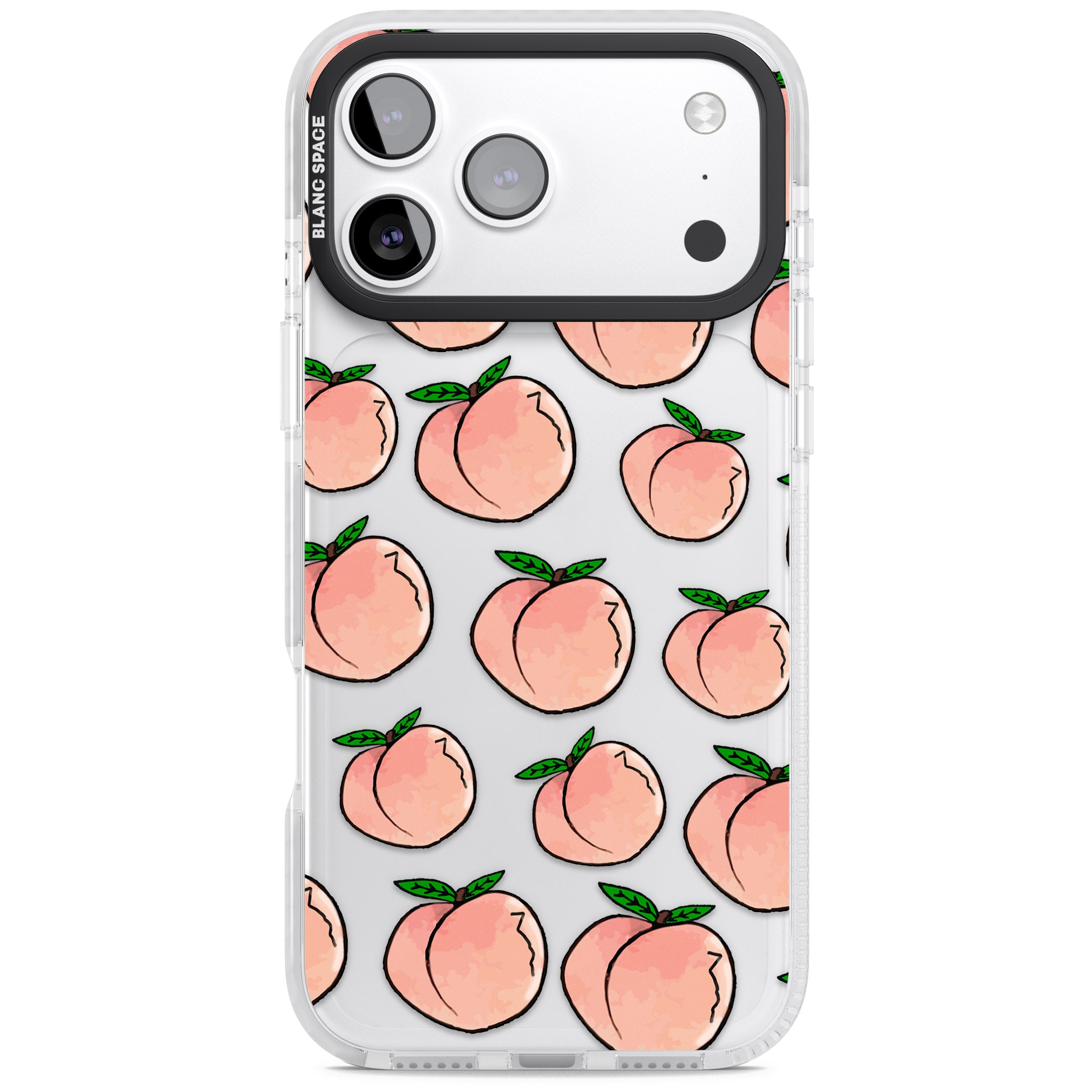 Peachy Picnic iPhone 17 Pro Impact Clear Phone Case