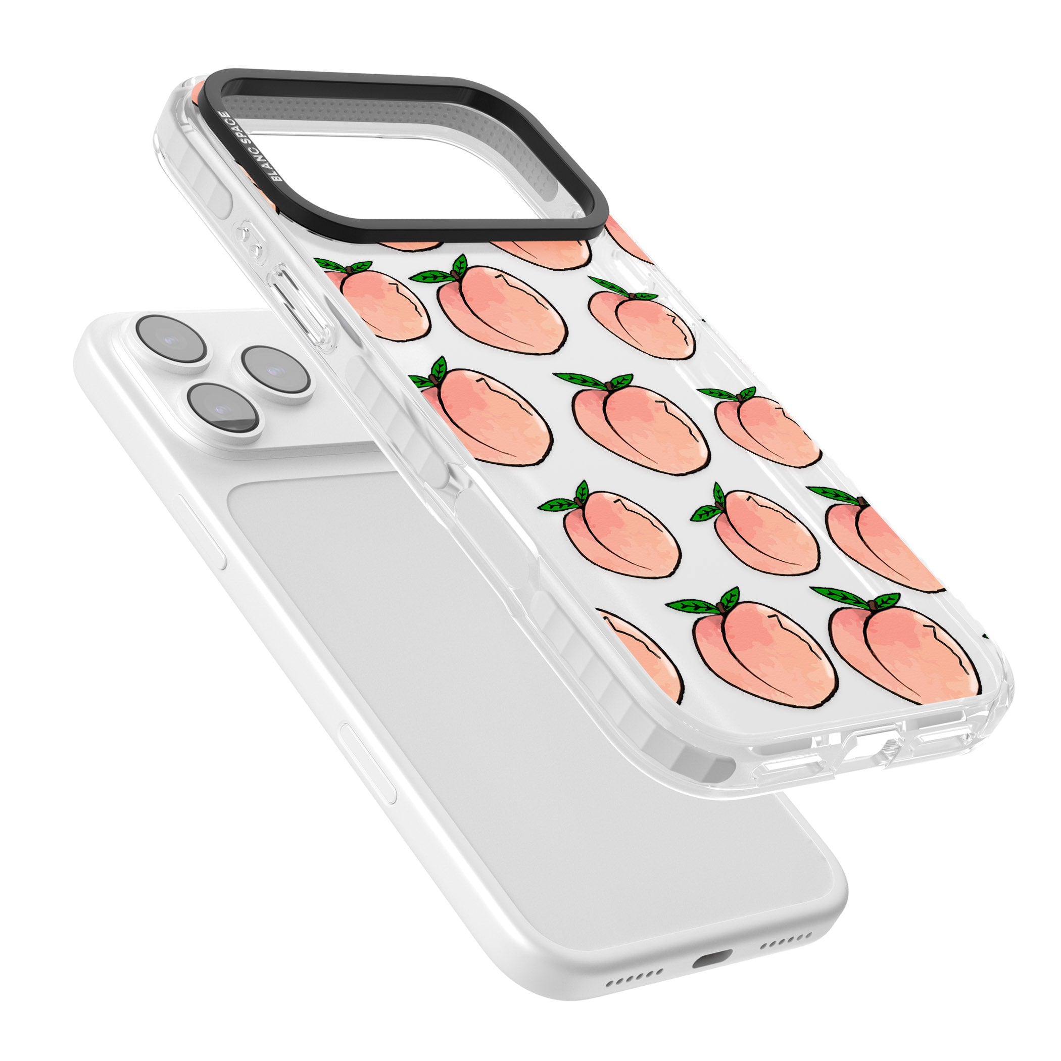 Peachy Picnic iPhone 17 Pro Impact Clear Phone Case Colours