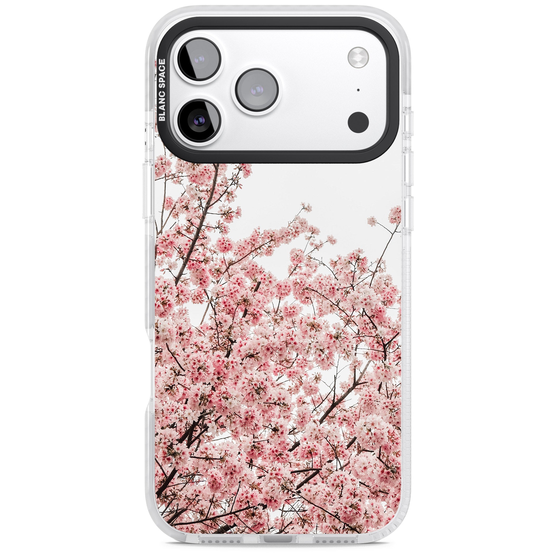 Cherry Blossom Bloom iPhone 17 Pro Max Impact Clear Phone Case
