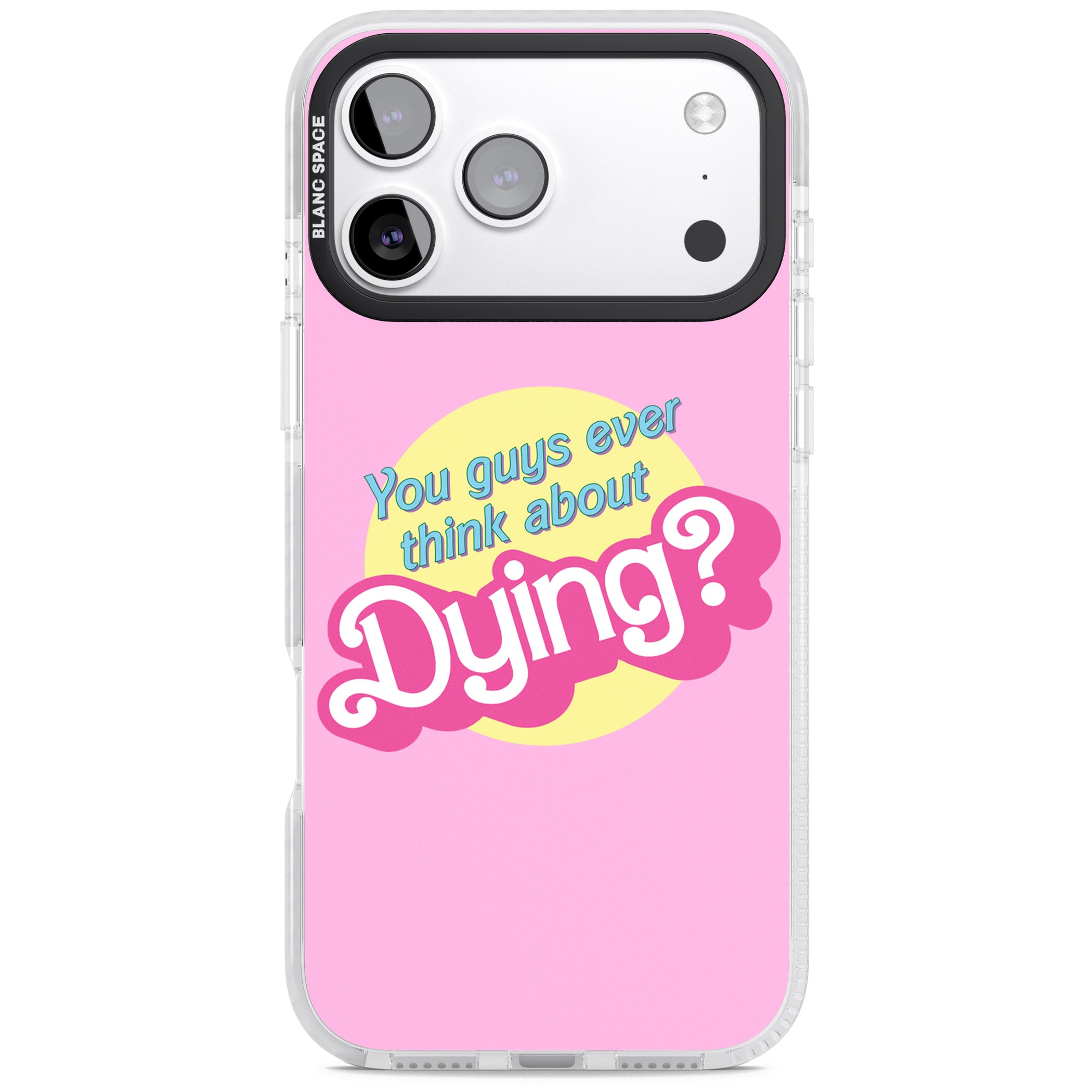 Ever Think About Dying? iPhone 17 Pro Impact Clear Phone Case