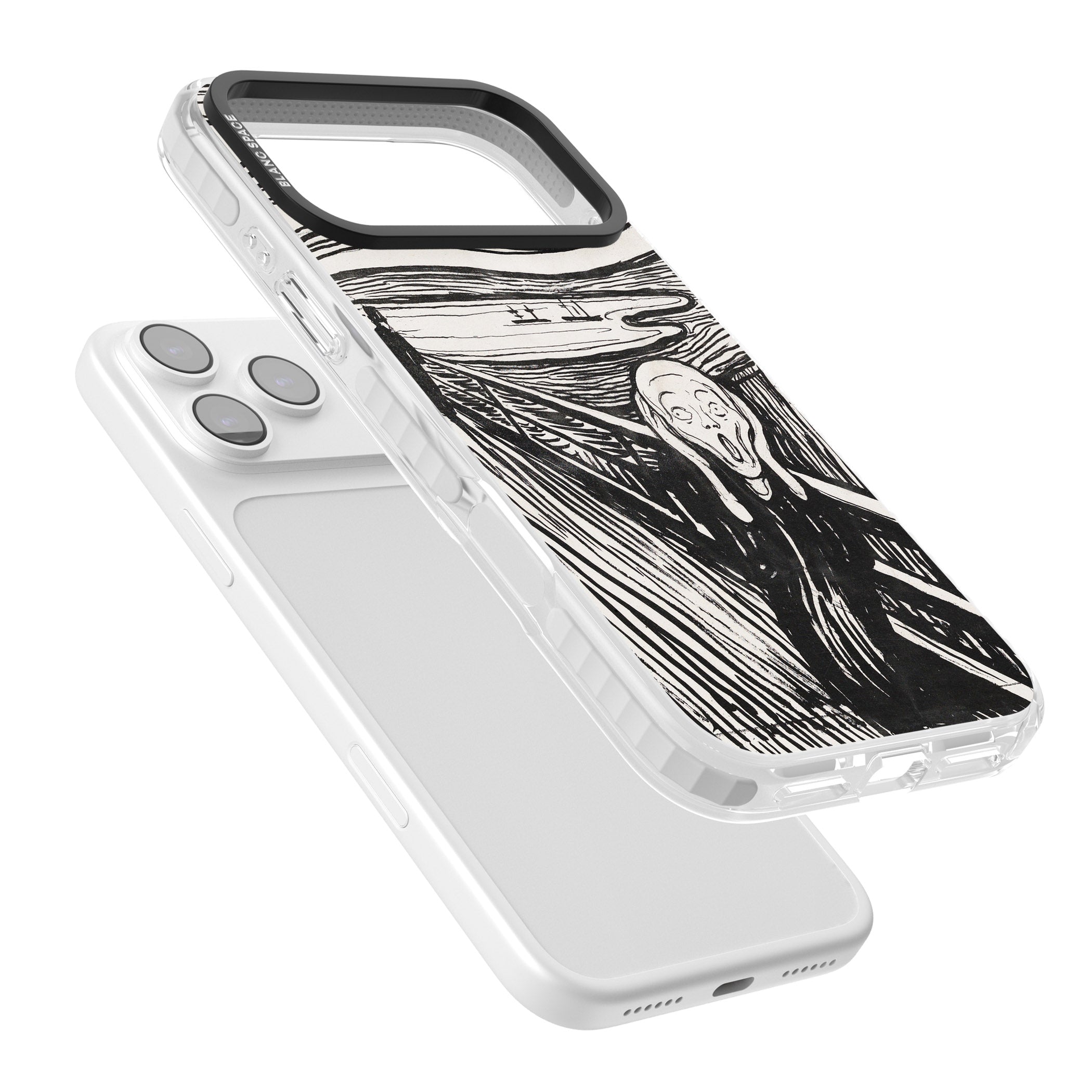 The Scream iPhone 17 Pro Max Impact Clear Phone Case Colours