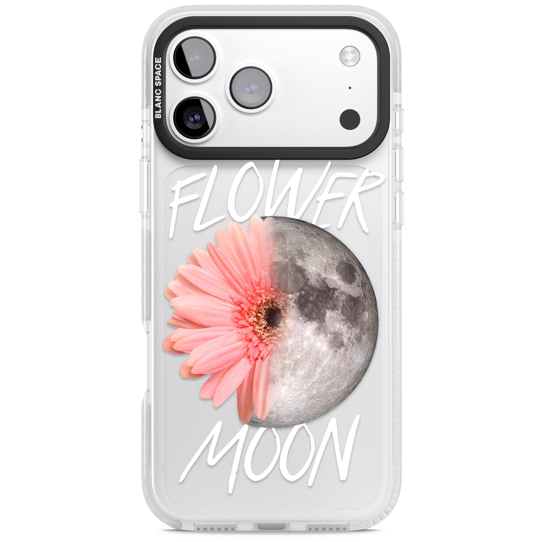 Flower Moon iPhone 17 Pro Max Impact Clear Phone Case