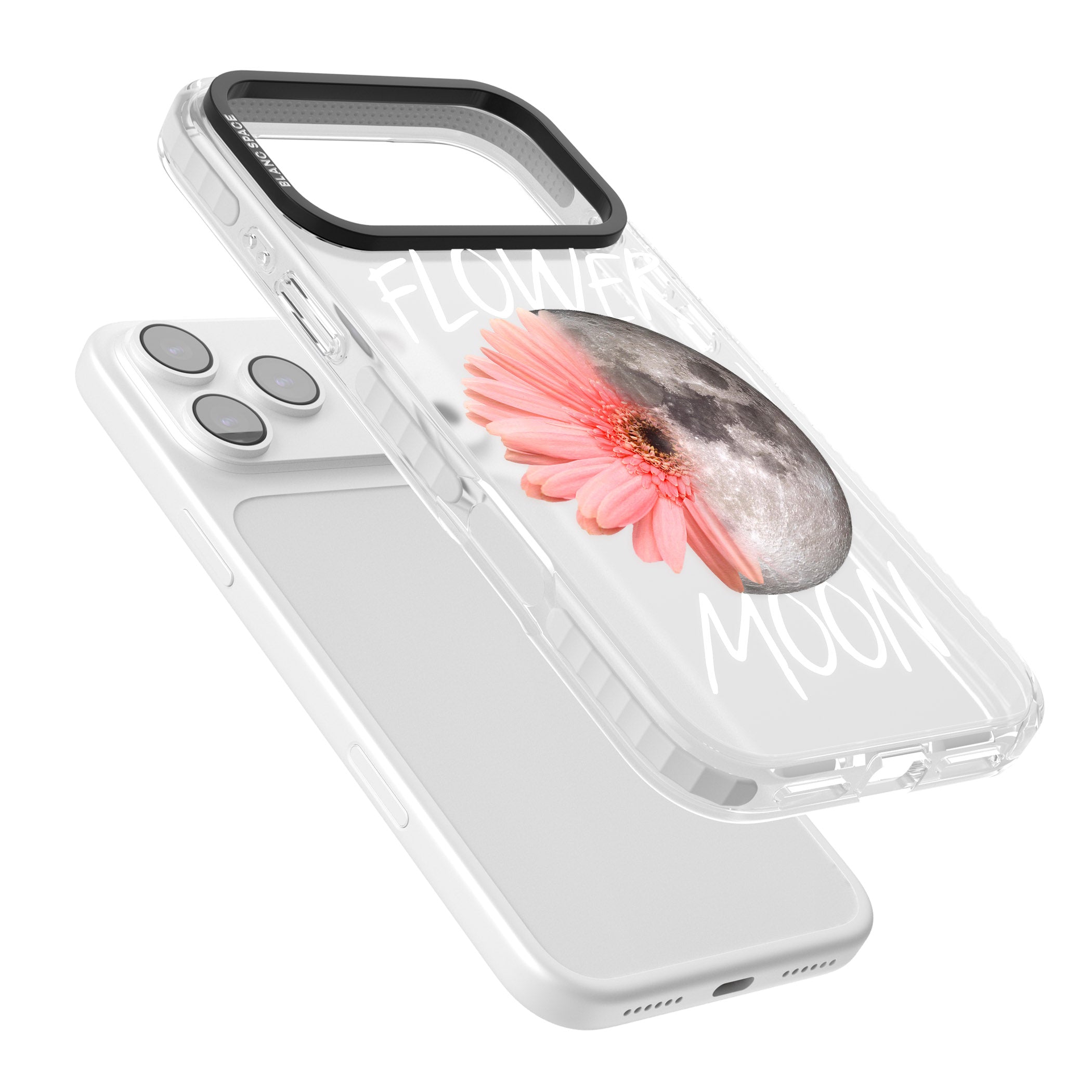 Flower Moon iPhone 17 Pro Max Impact Clear Phone Case Colours