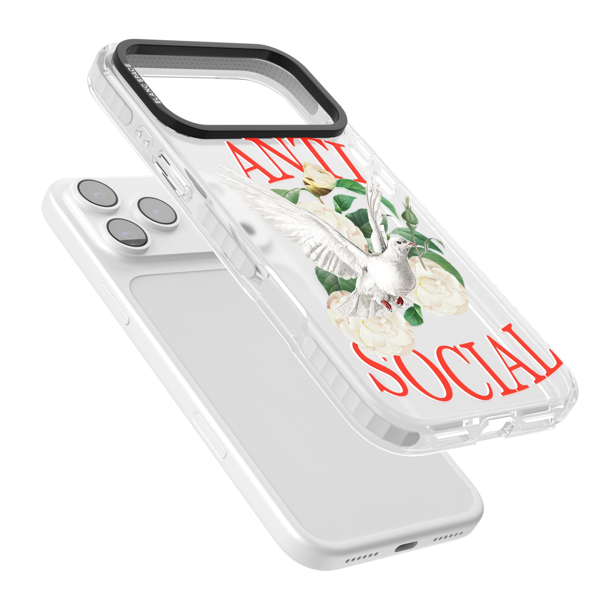 Anti Social iPhone 17 Pro Max Impact Clear Phone Case Colours