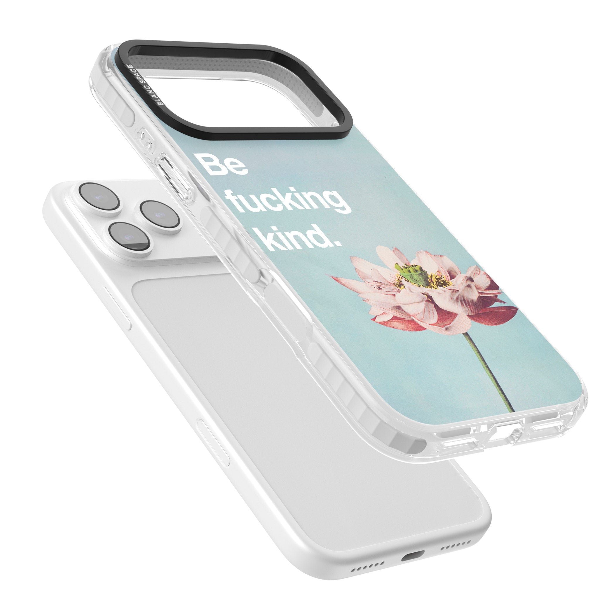 Be F*Cking Kind iPhone 17 Pro Impact Clear Phone Case Colours