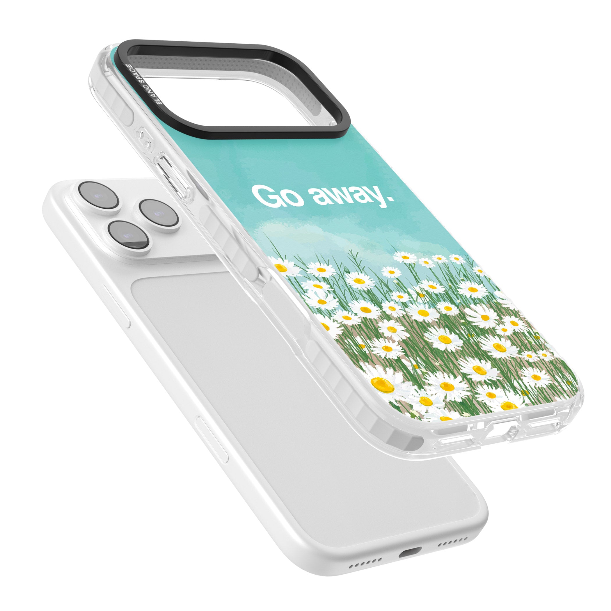 Go Away iPhone 17 Pro Max Impact Clear Phone Case Colours