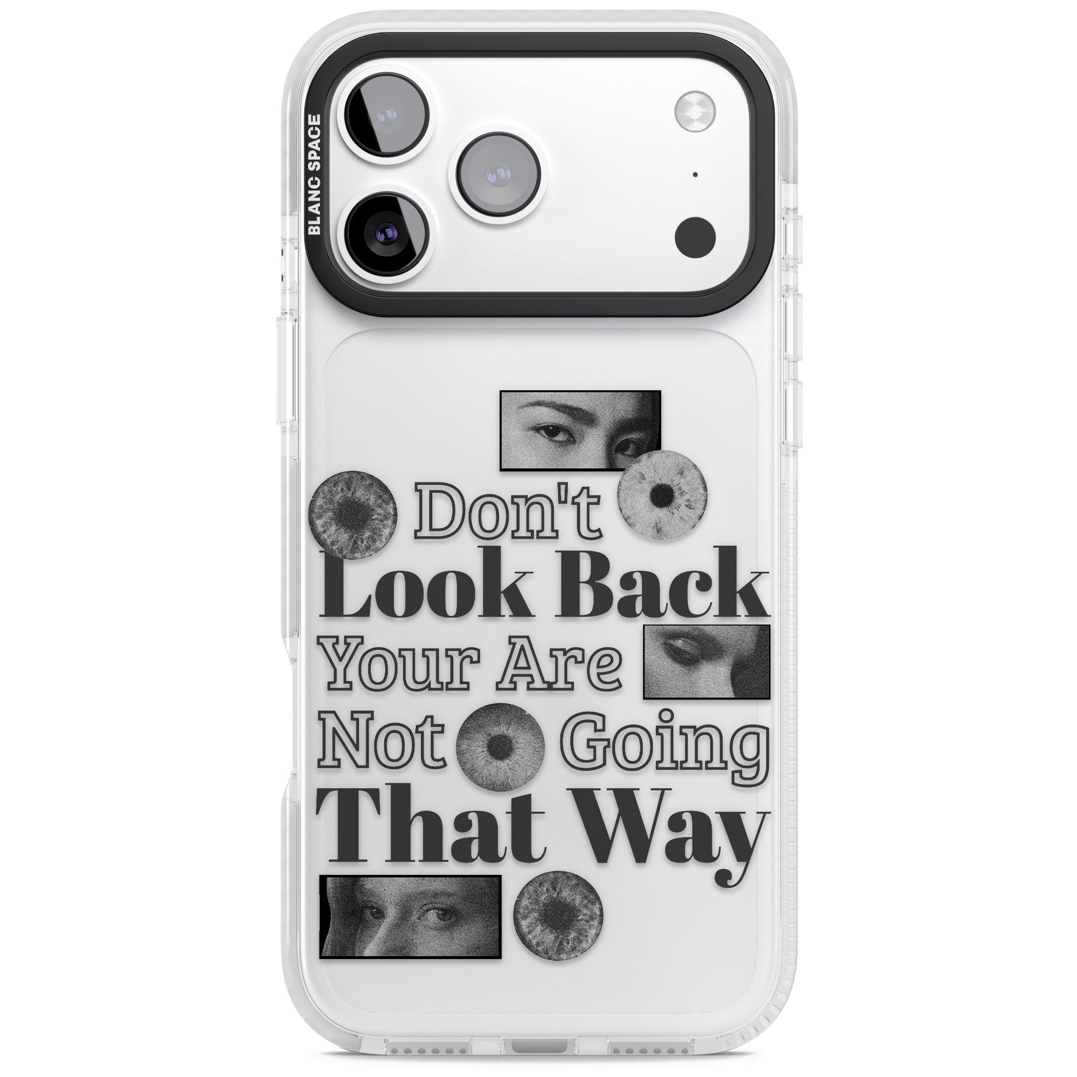 Dont Look Back iPhone 17 Pro Impact Clear Phone Case