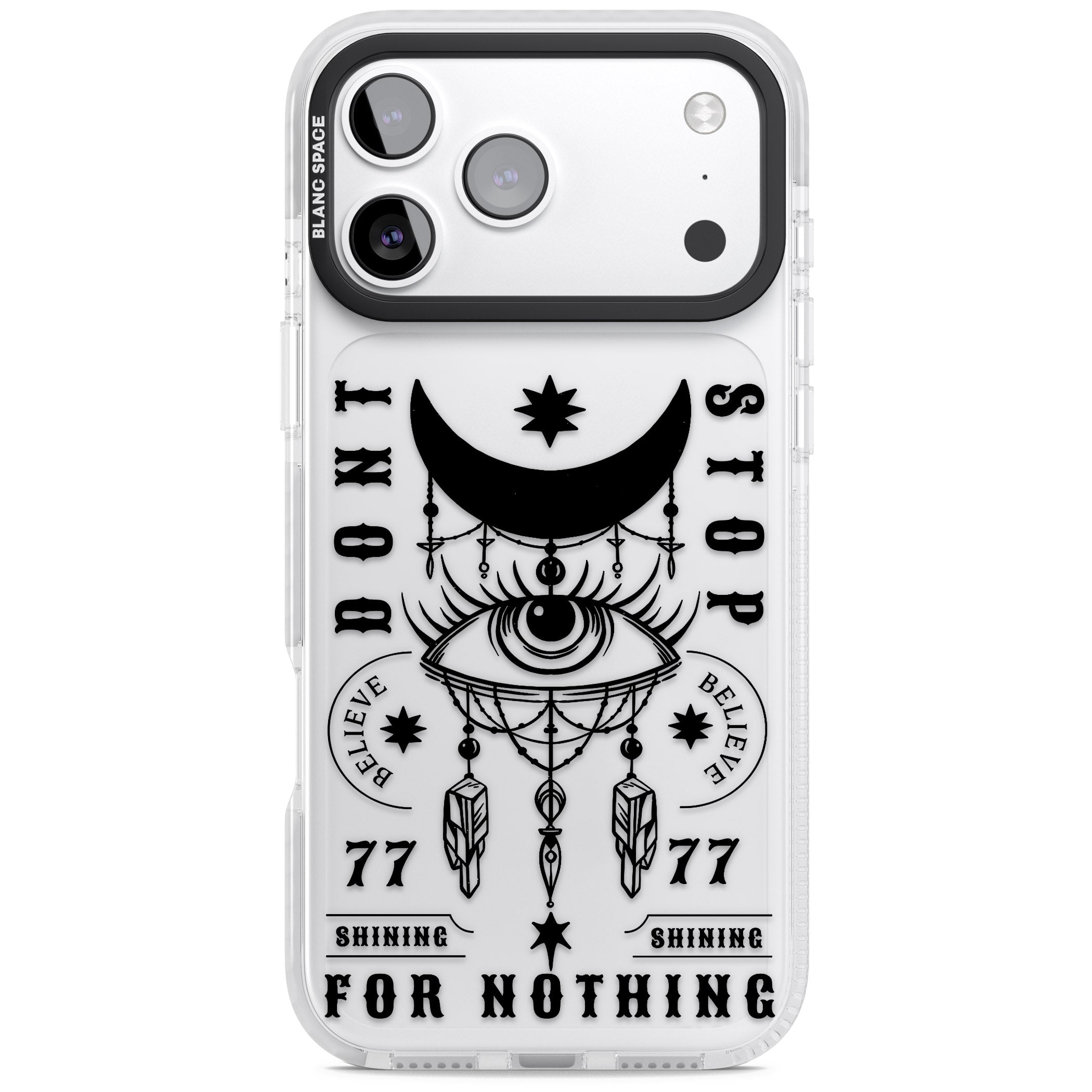 Dont Stop For Nothing iPhone 17 Pro Impact Clear Phone Case