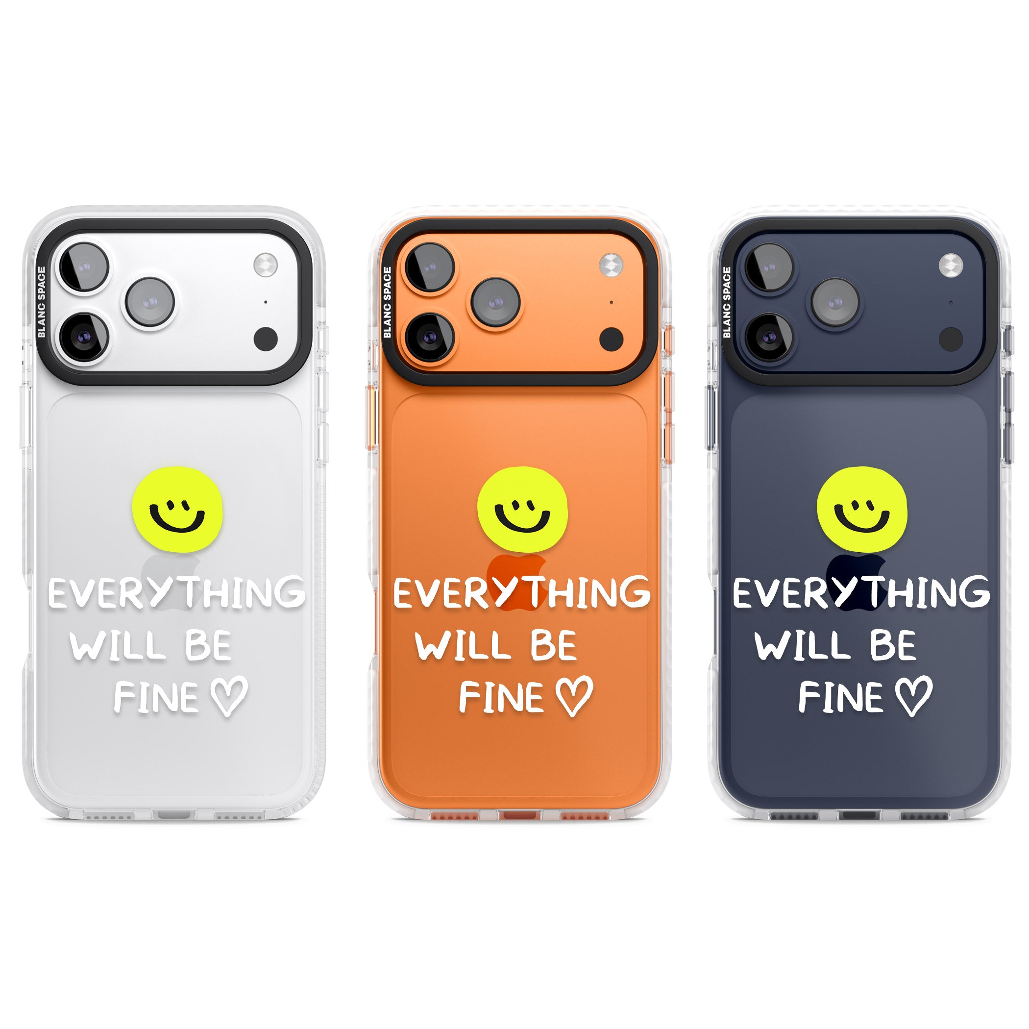 Everything Will Be Fine iPhone 17 Pro Impact Clear Phone Case APT Impact Protection