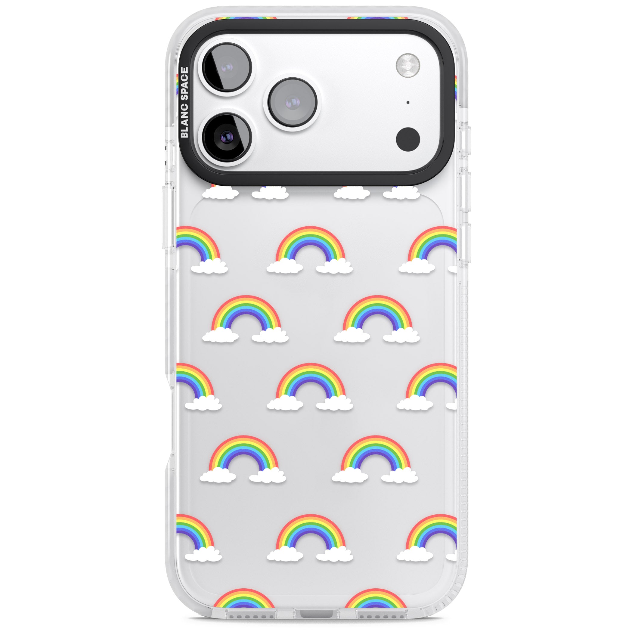 Rainbow Dream iPhone 17 Pro Impact Clear Phone Case