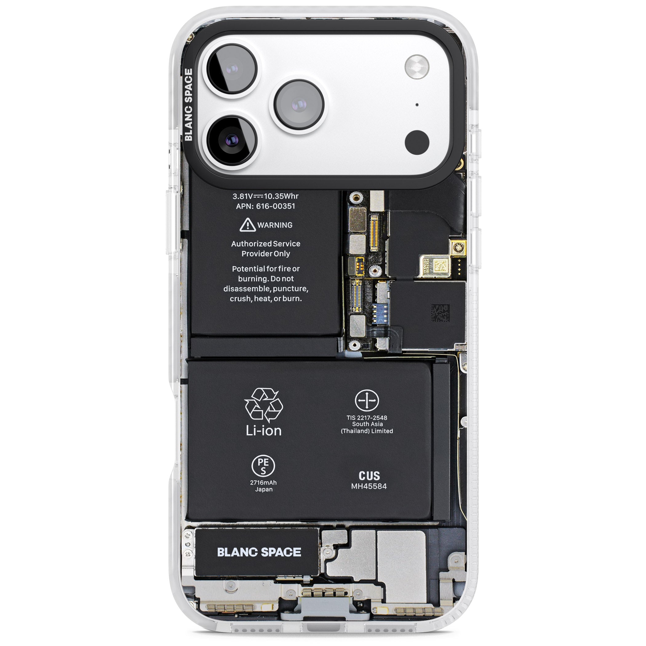 Circuit Board Standard iPhone 17 Pro Impact Clear Phone Case