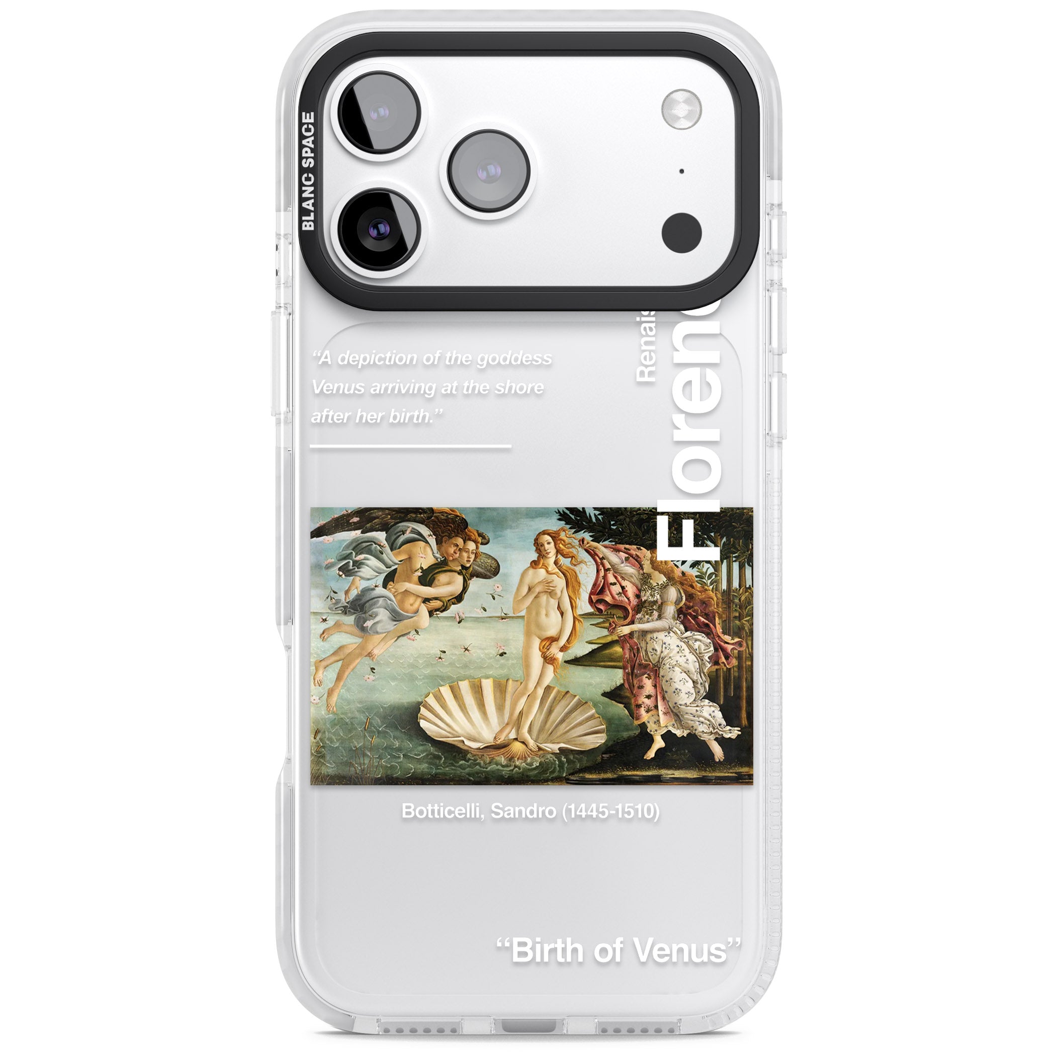 Birth Of Venus iPhone 17 Pro Max Impact Clear Phone Case