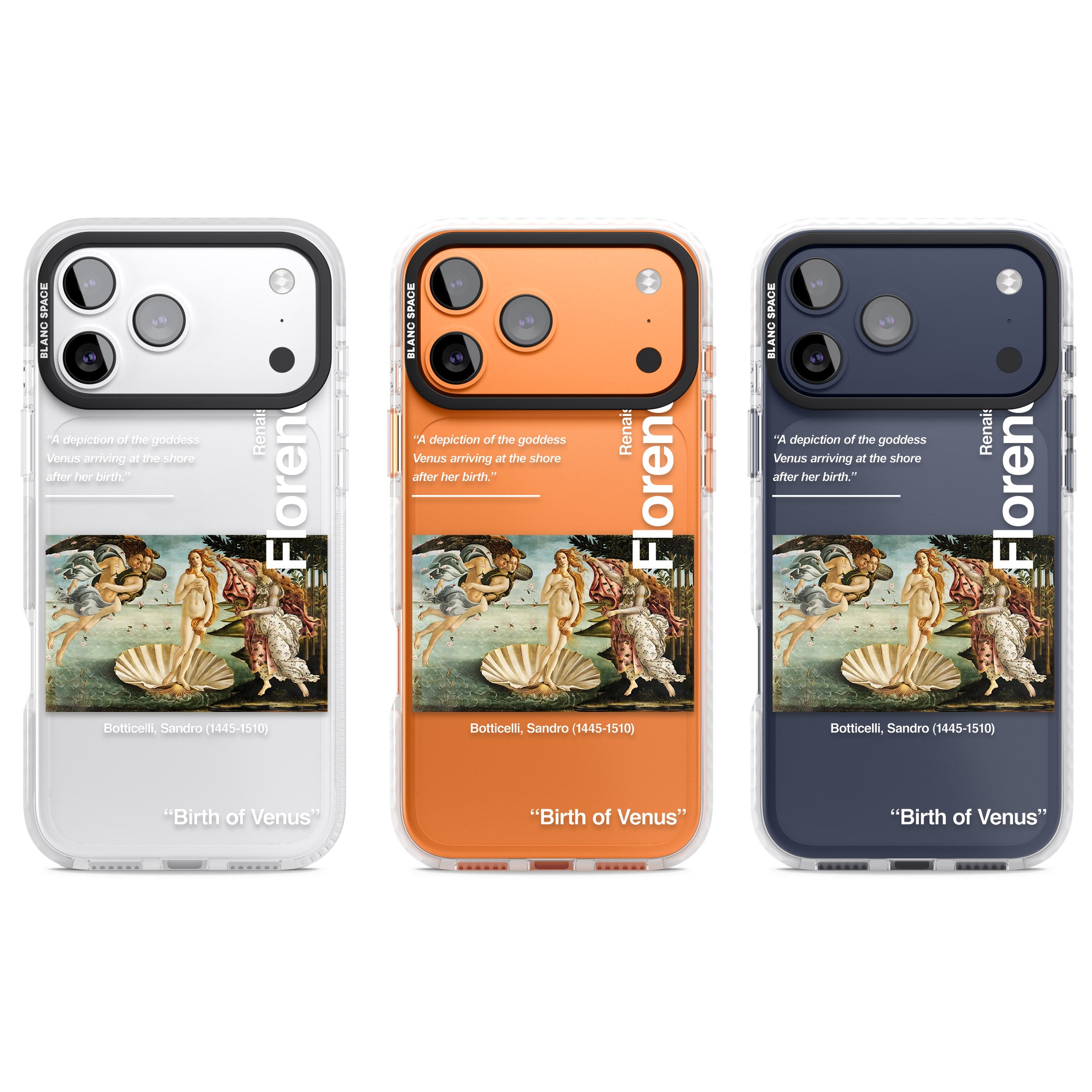 Birth Of Venus iPhone 17 Pro Impact Clear Phone Case APT Impact Protection