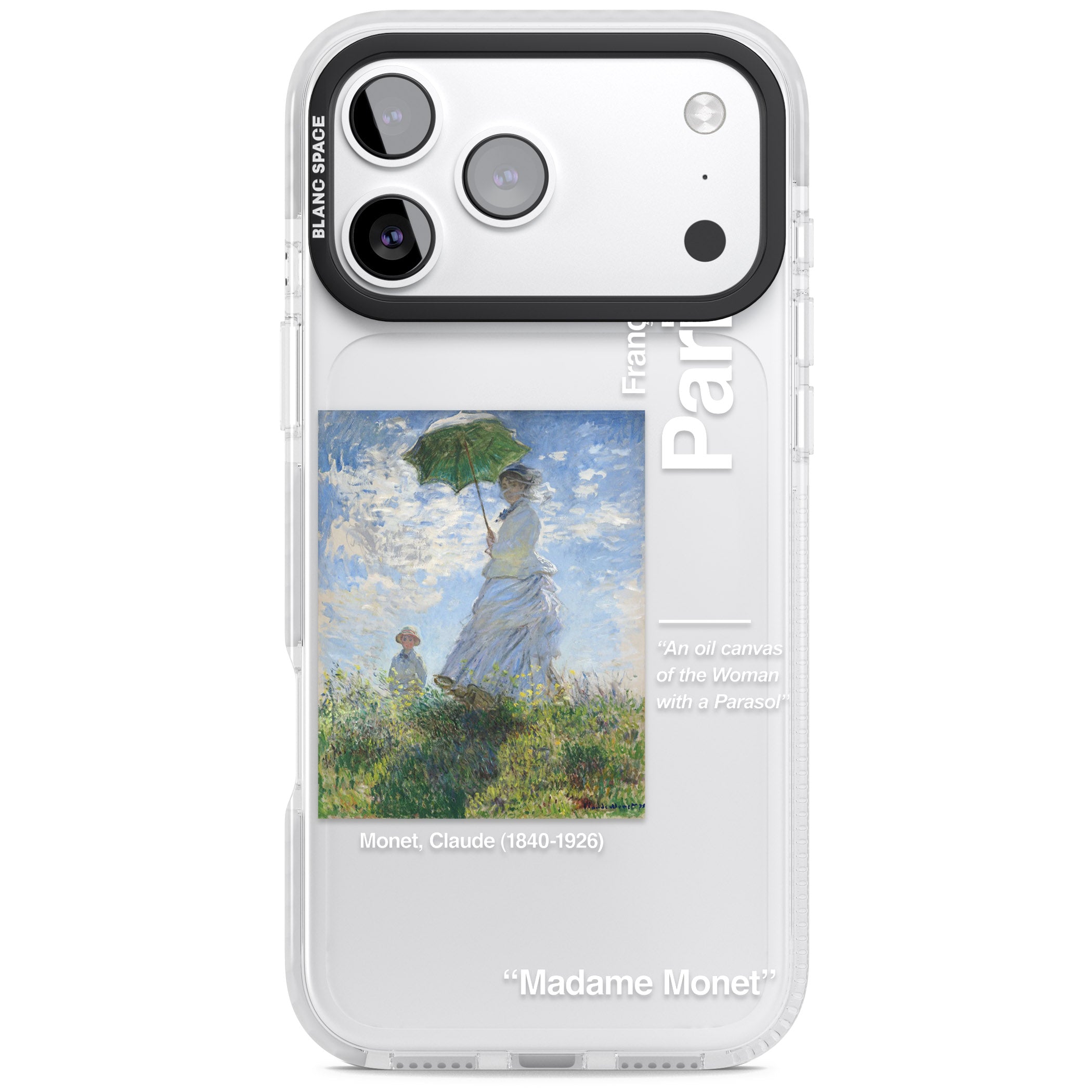 Madame Monet And Her Son iPhone 17 Pro Impact Clear Phone Case