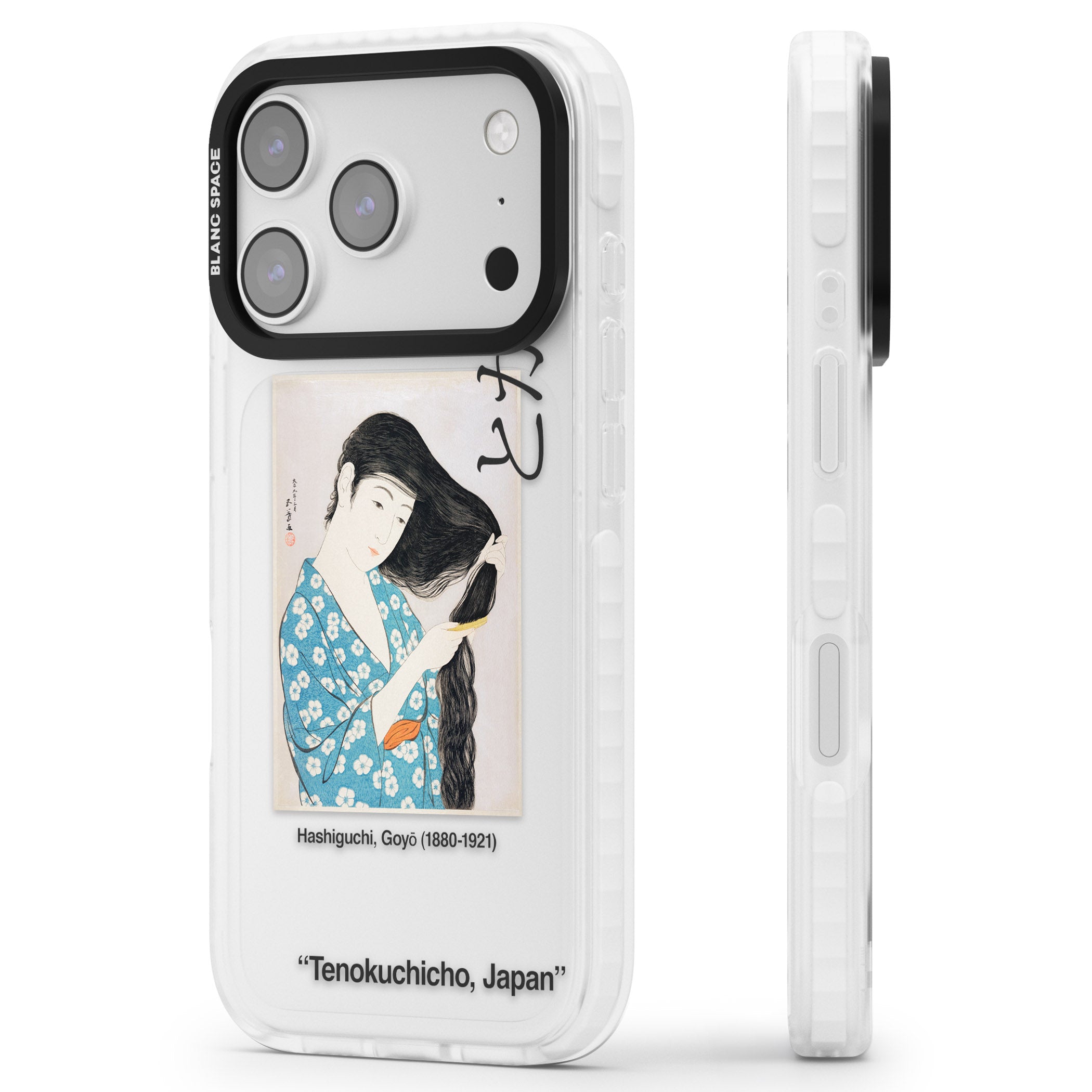 Goyo Hashiguchi iPhone 17 Pro Impact Clear Phone Case Side Profile