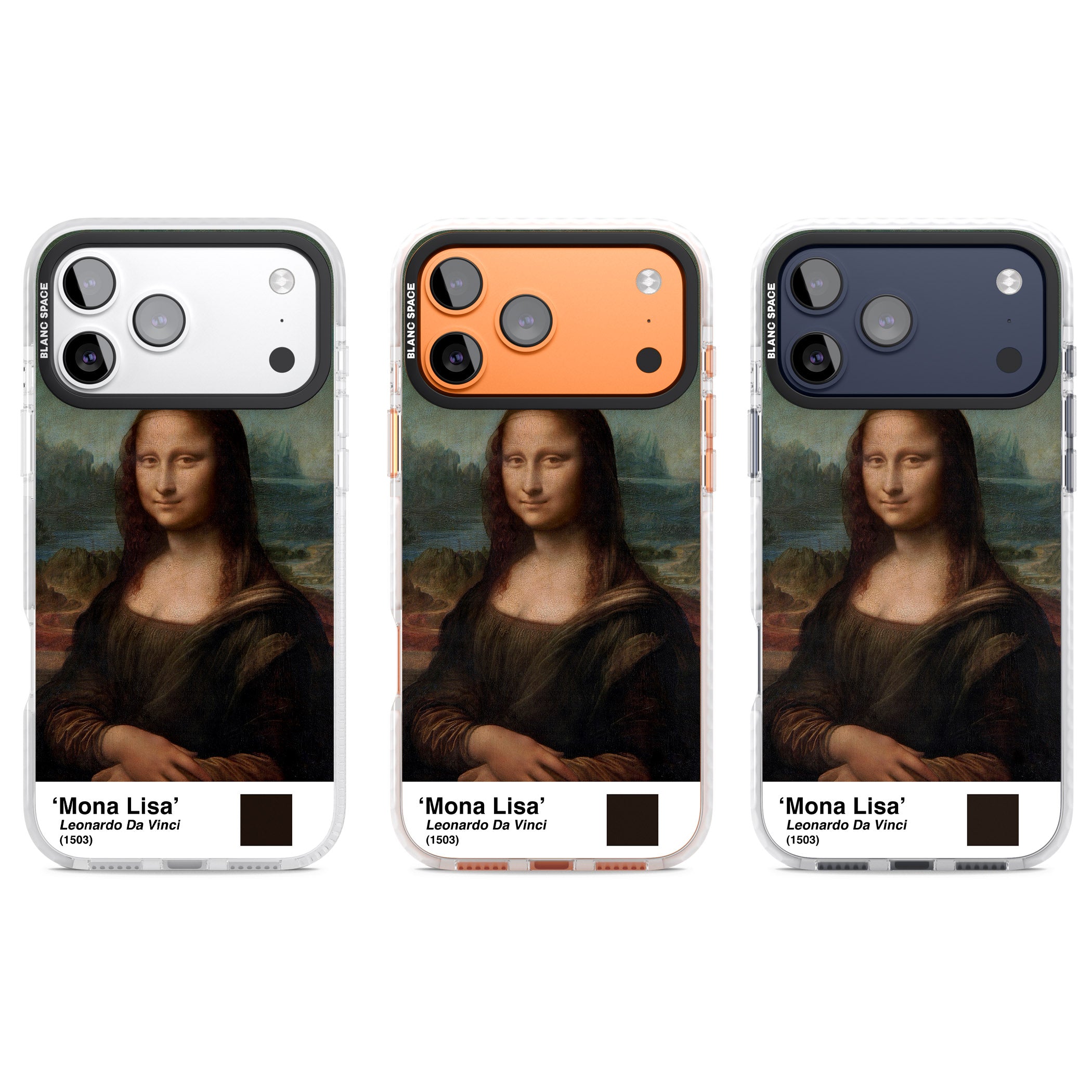 Mona Lisa iPhone 17 Pro Impact Clear Phone Case APT Impact Protection