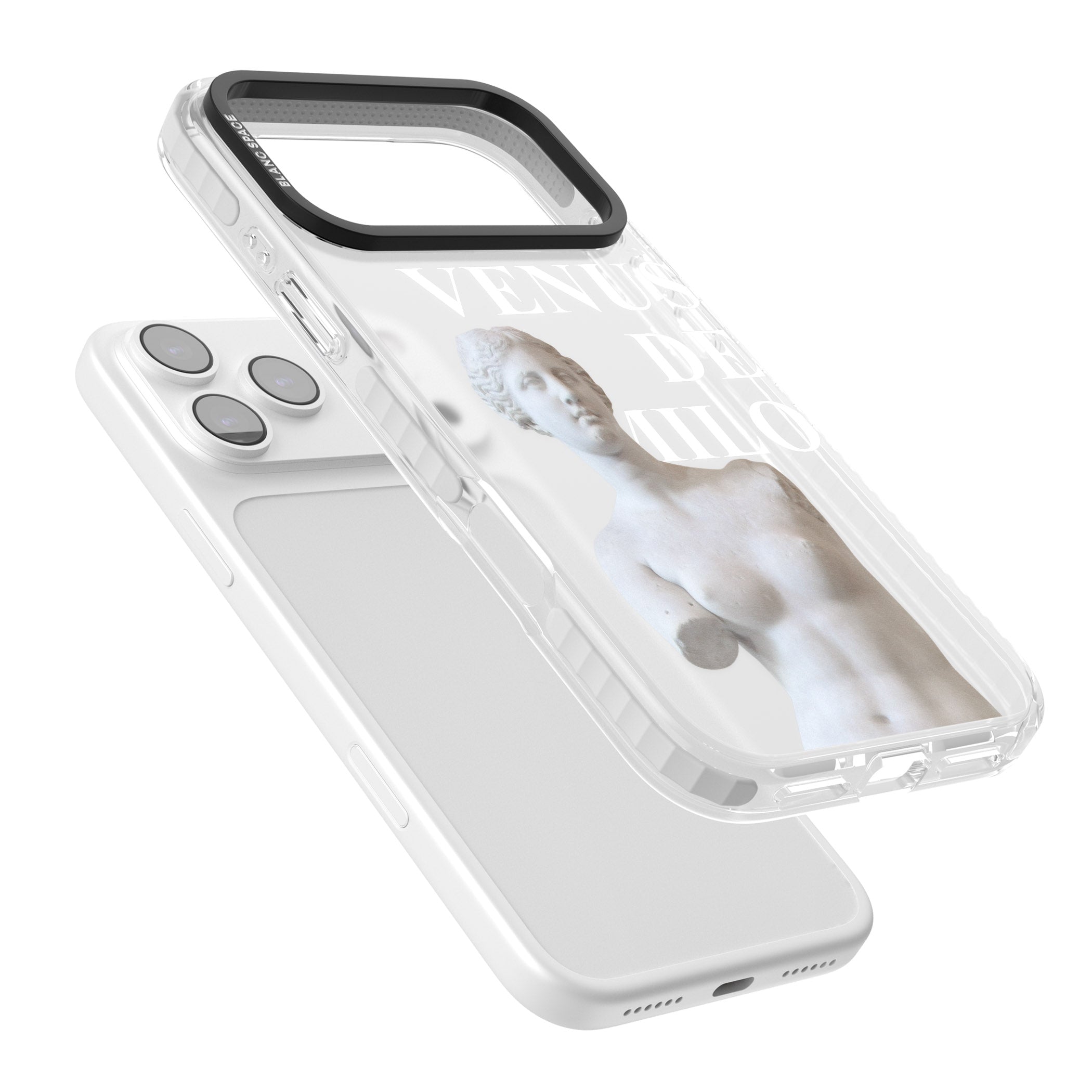 Venus De Milo Cutout iPhone 17 Pro Max Impact Clear Phone Case Colours
