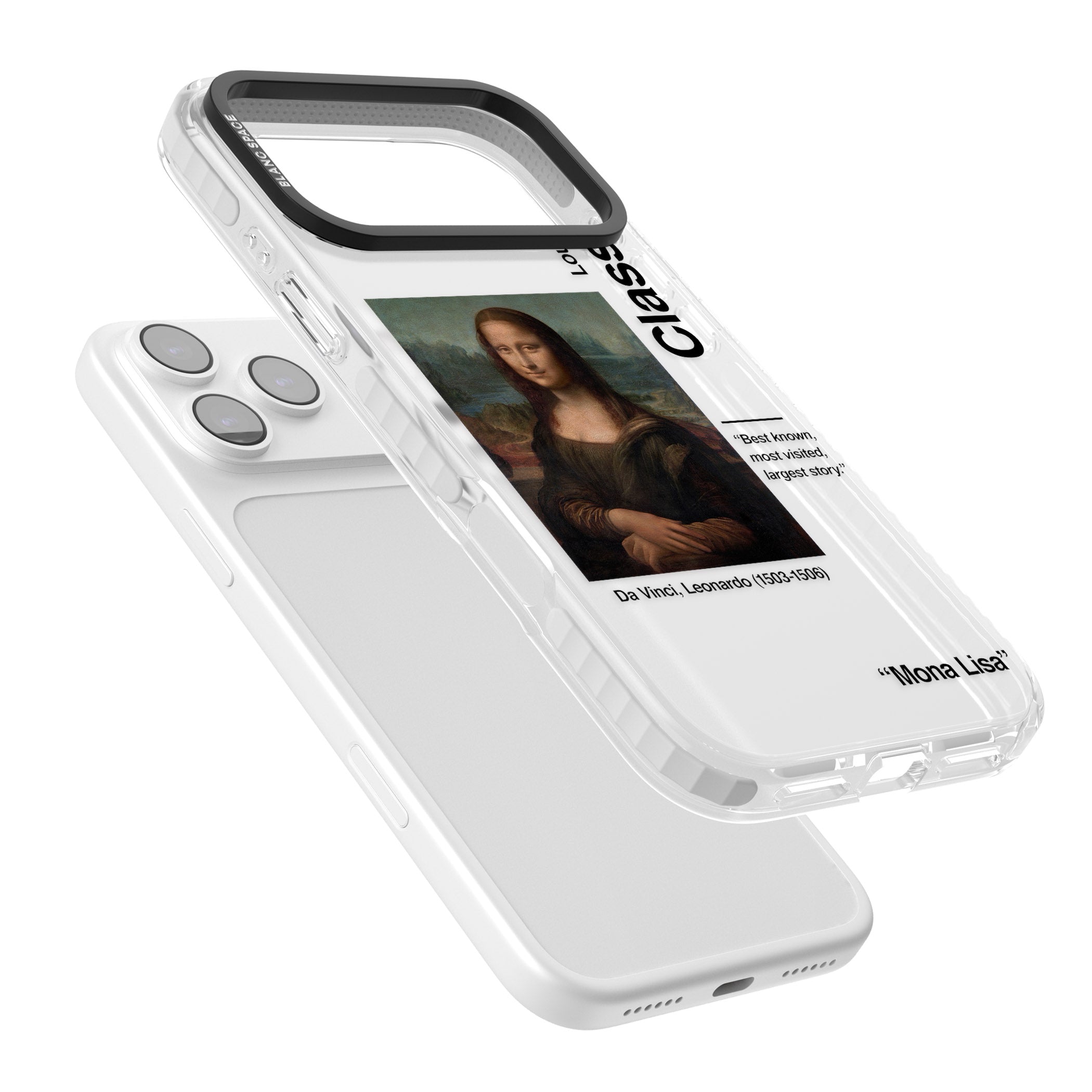 Mona Lisa Leonardo Da Vinci iPhone 17 Pro Impact Clear Phone Case Colours
