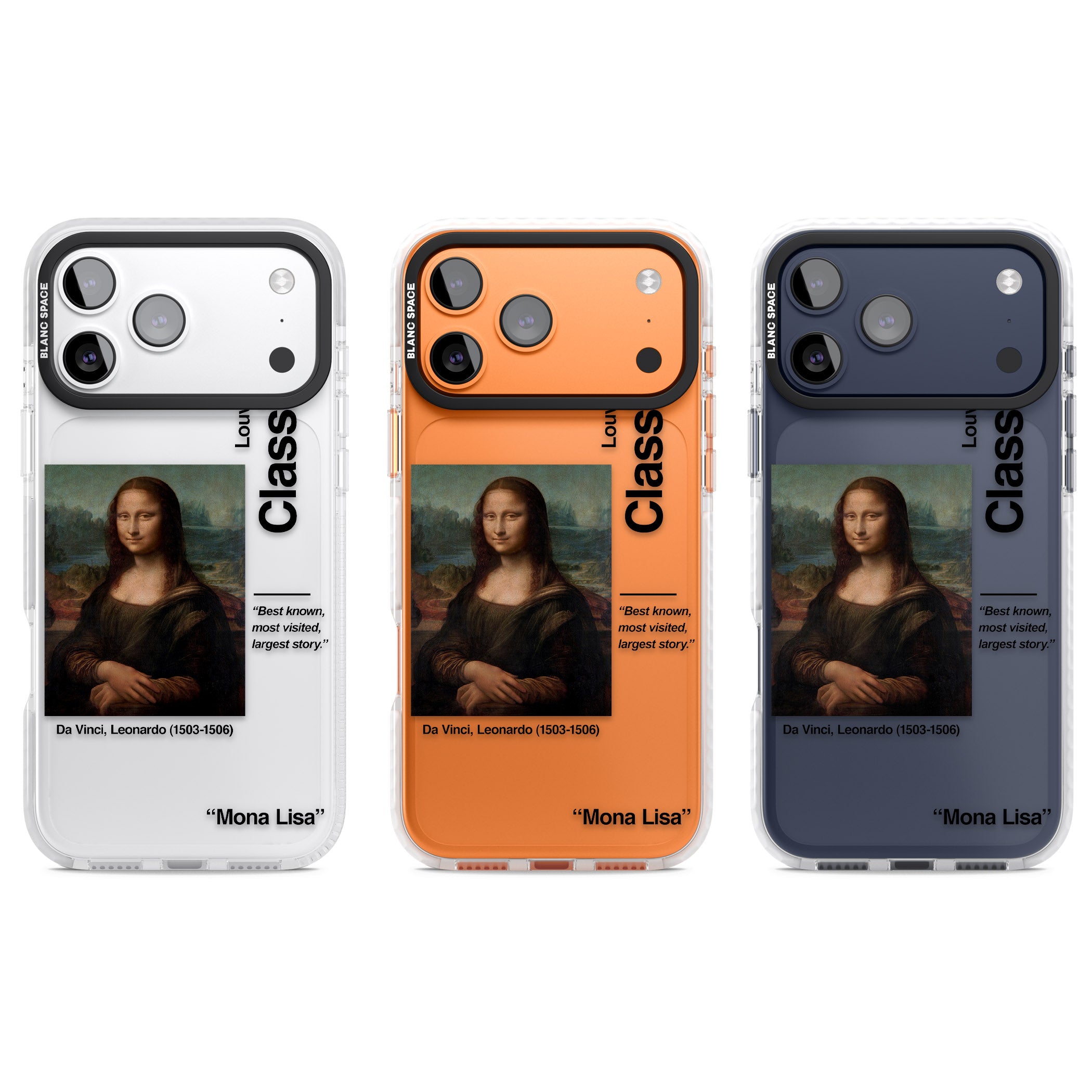 Mona Lisa Leonardo Da Vinci iPhone 17 Pro Impact Clear Phone Case APT Impact Protection