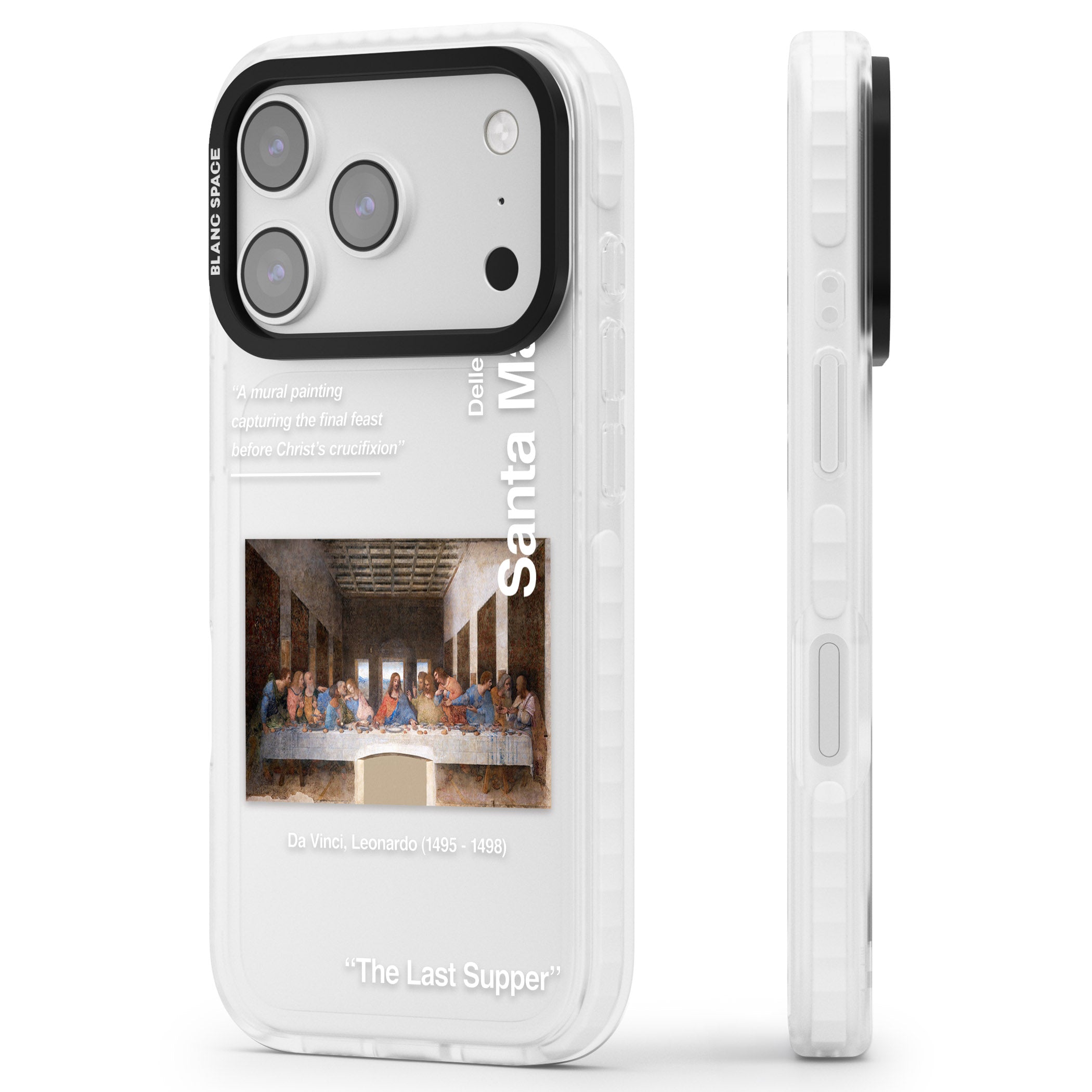 The Last Supper iPhone 17 Pro Max Impact Clear Phone Case Side Profile