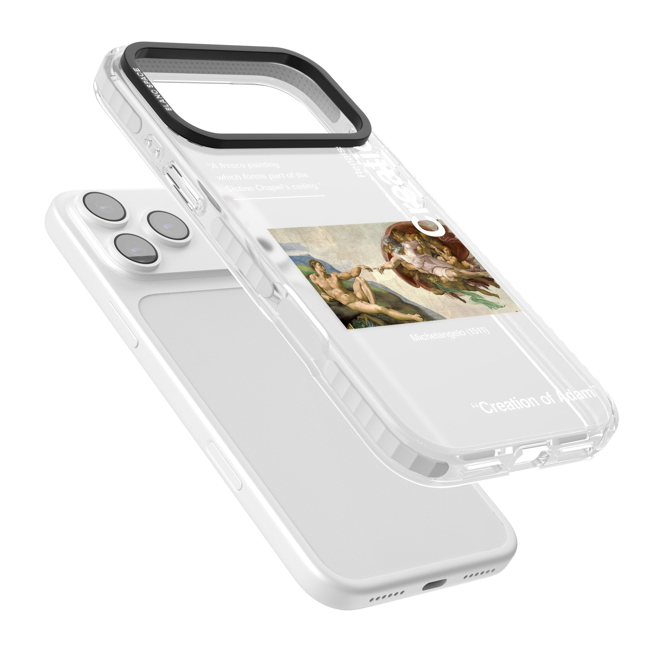 Creation Of Adam Michelangelo iPhone 17 Pro Impact Clear Phone Case Colours
