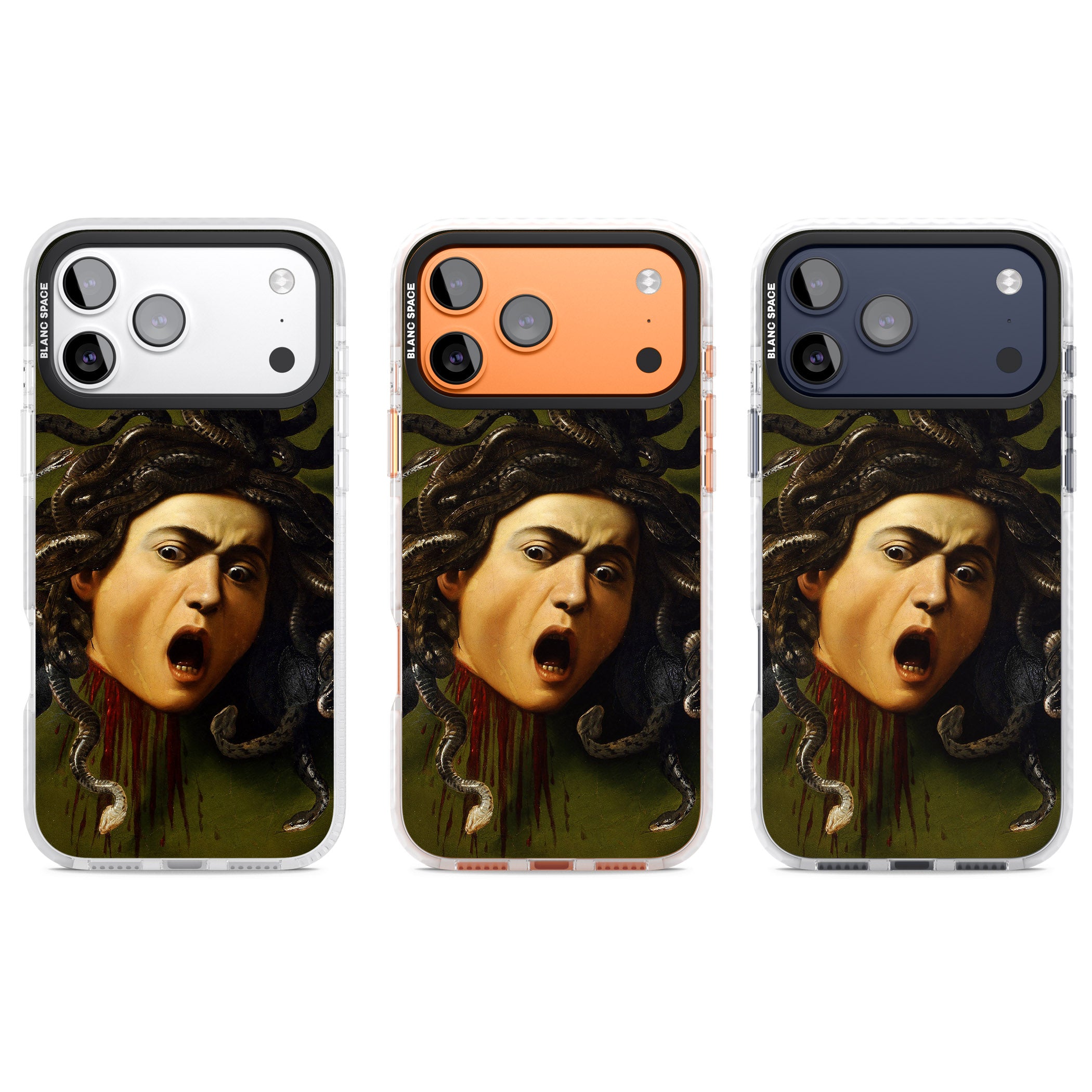 Head of Medusa iPhone 17 Pro Impact Clear Phone Case APT Impact Protection