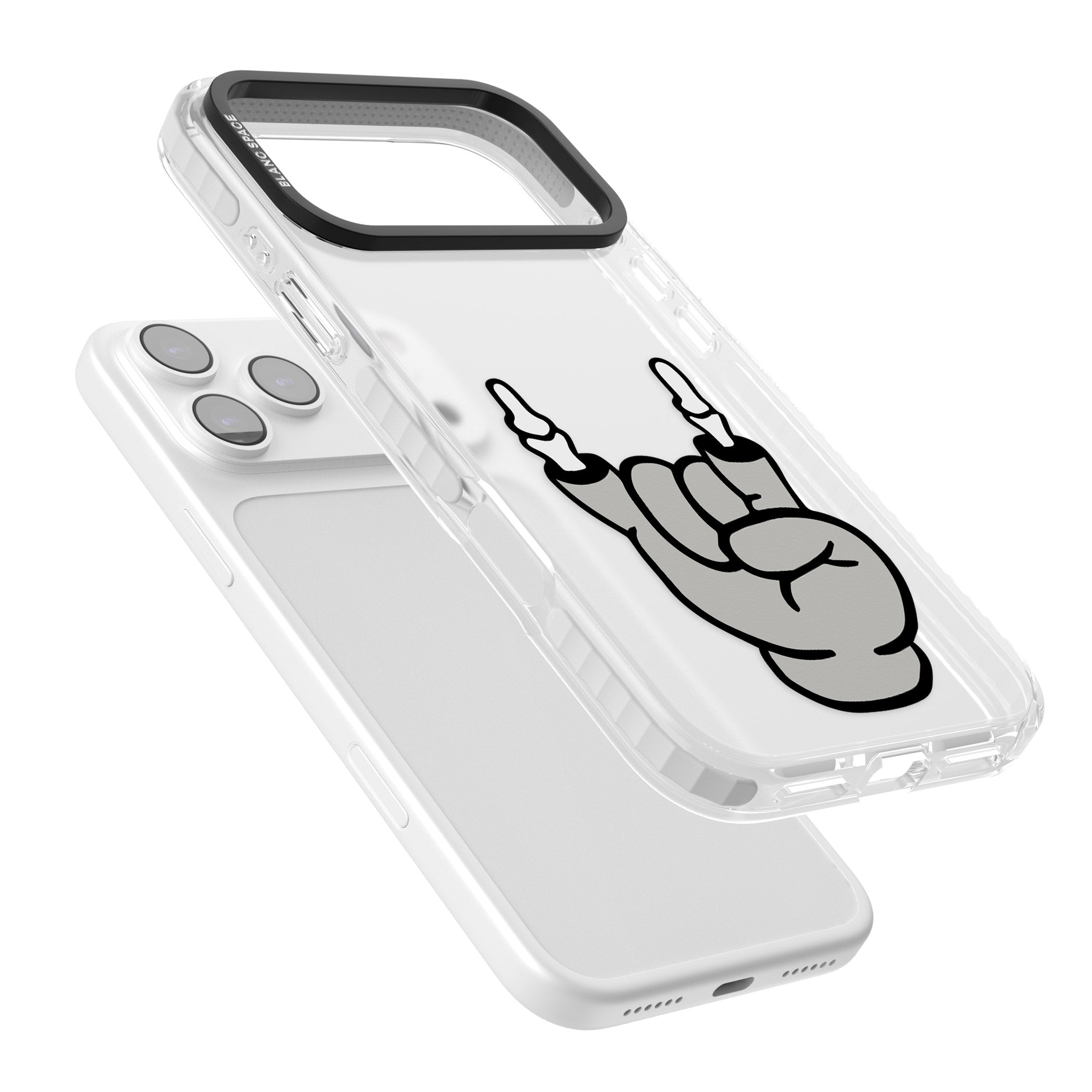 Rock 'Til You Drop iPhone 17 Pro Impact Clear Phone Case Colours