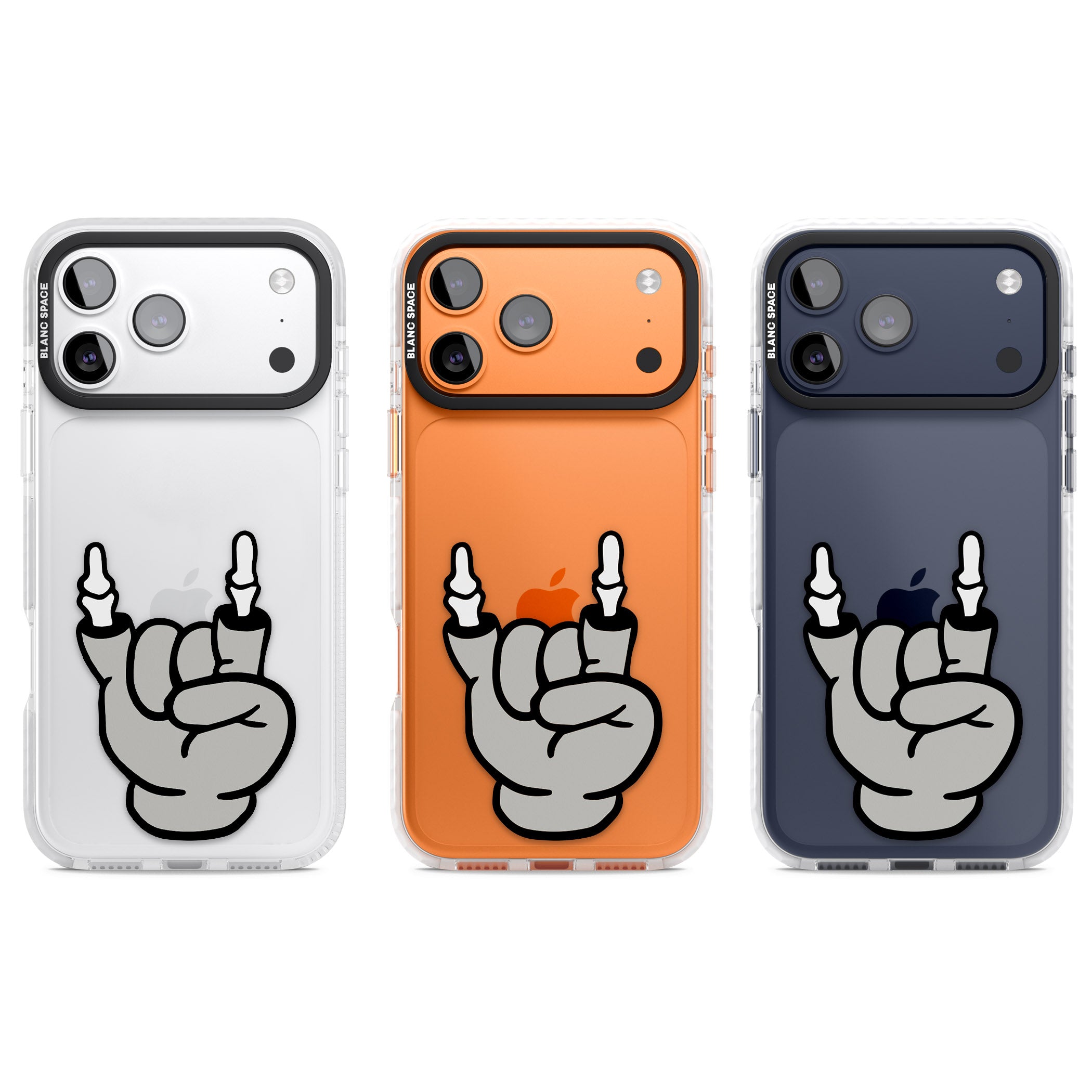 Rock 'Til You Drop iPhone 17 Pro Impact Clear Phone Case APT Impact Protection