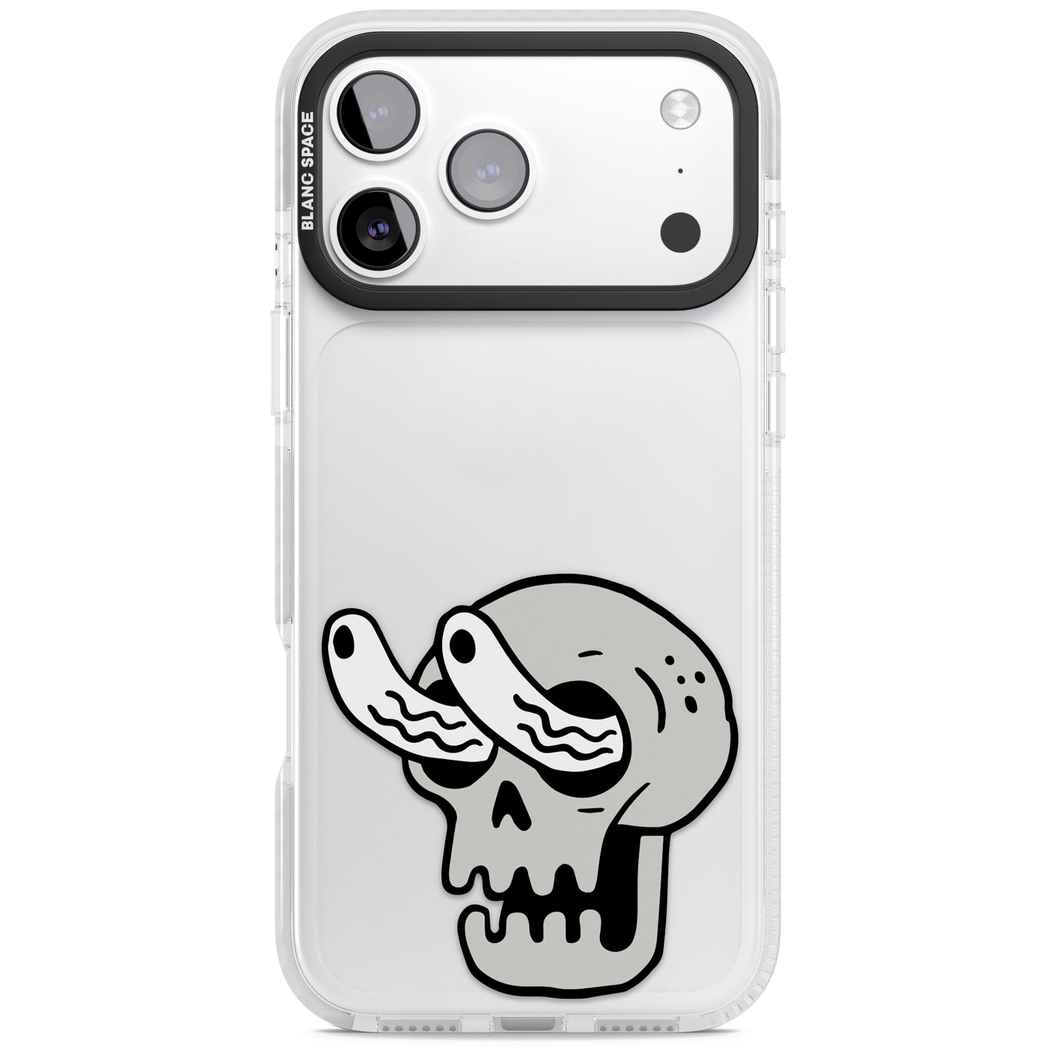 Skull Eyes iPhone 17 Pro Impact Clear Phone Case