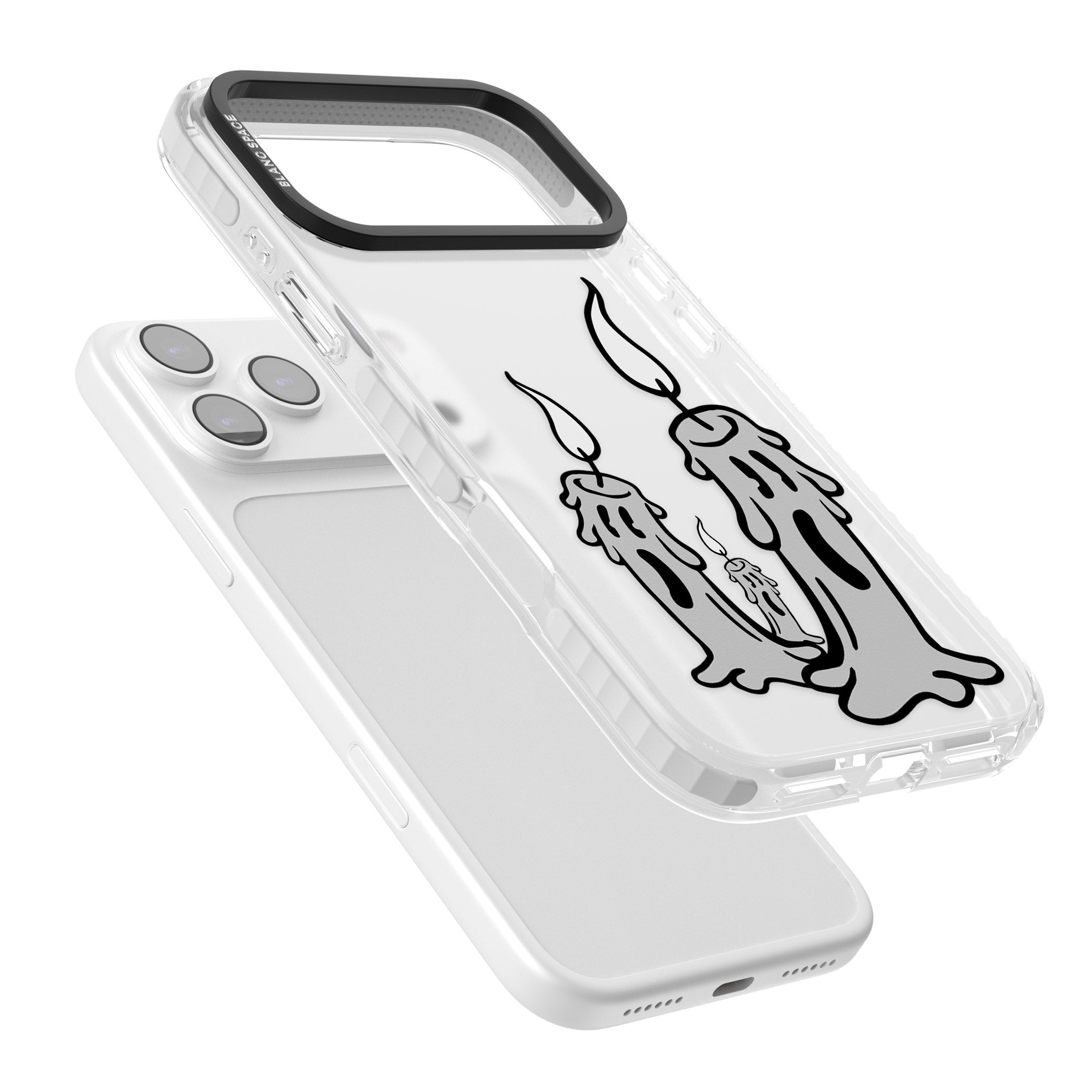 Candle Lit iPhone 17 Pro Max Impact Clear Phone Case Colours
