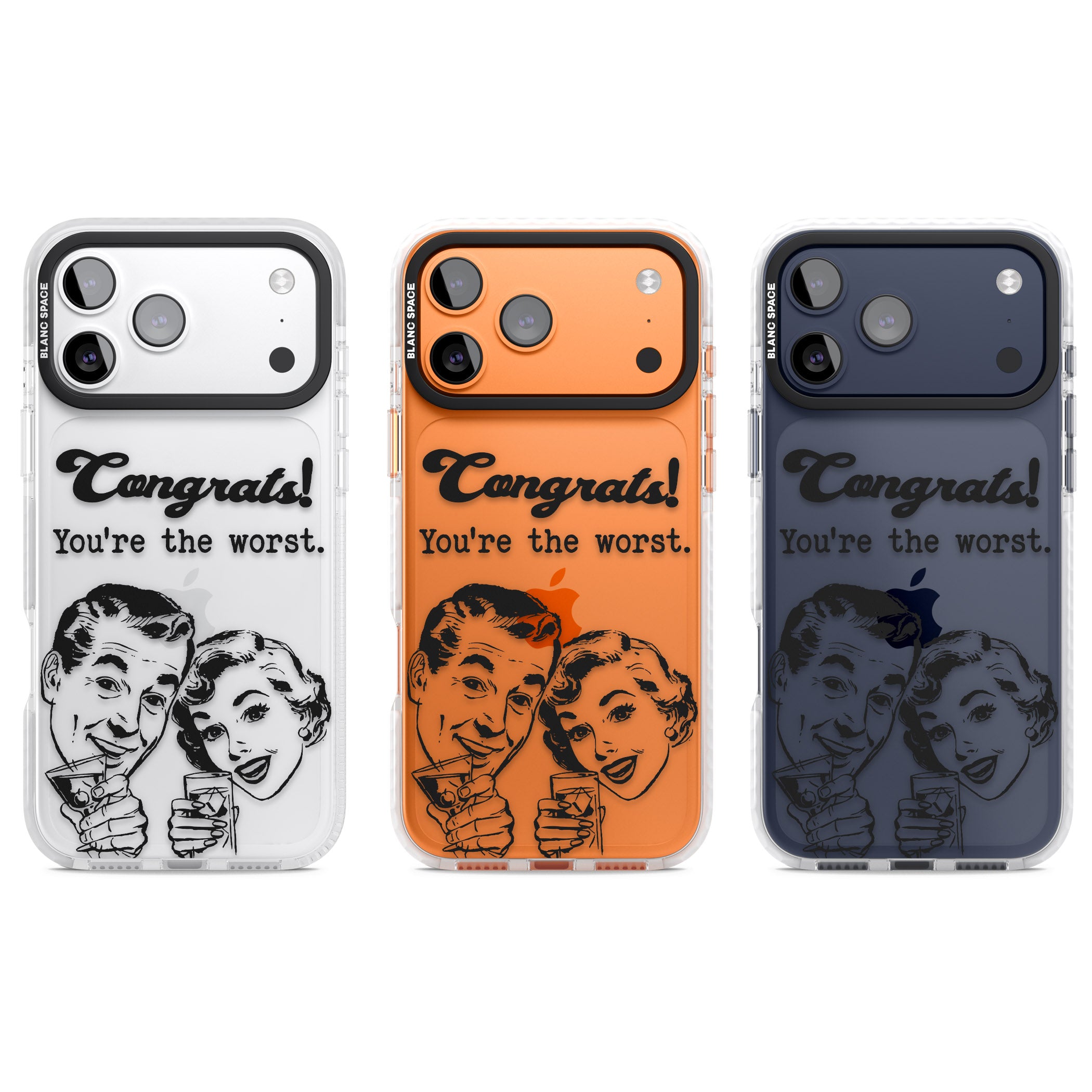 Congrats Youre The Worst iPhone 17 Pro Impact Clear Phone Case APT Impact Protection