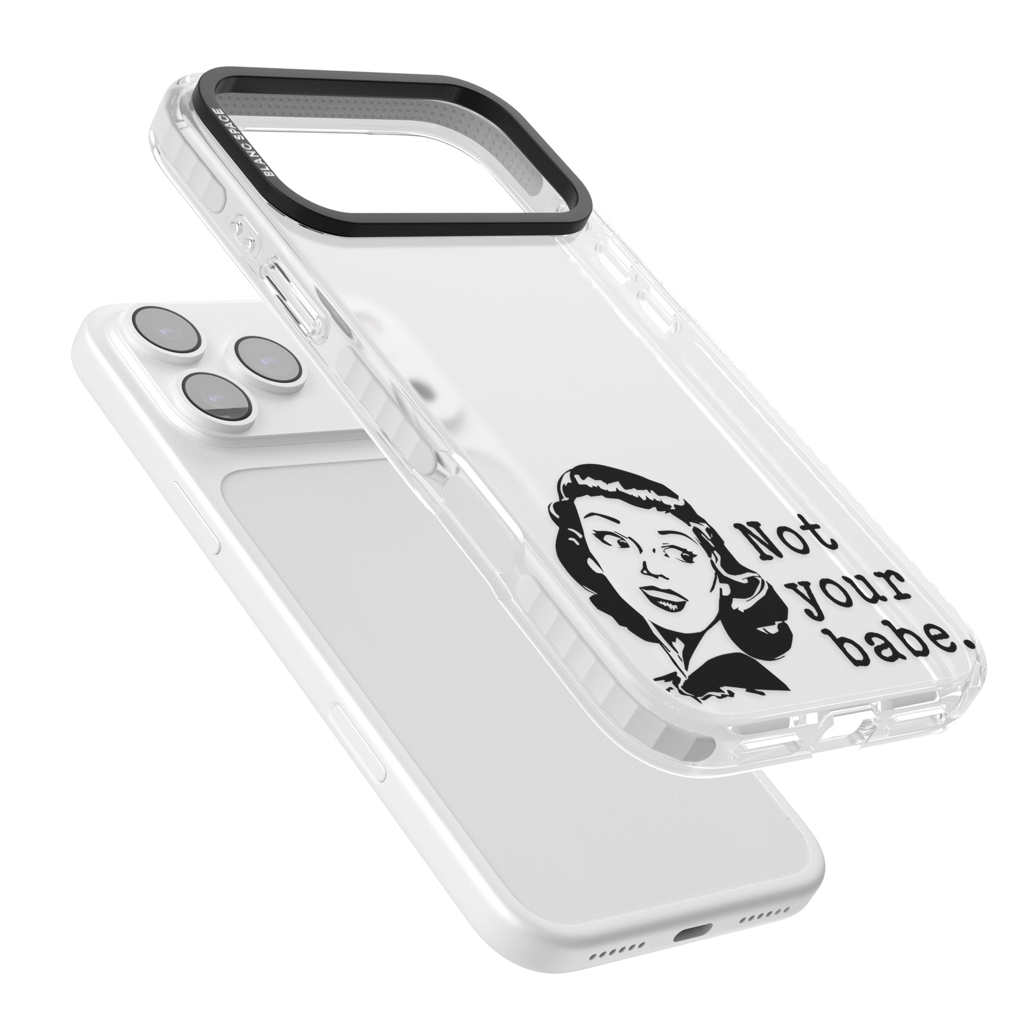 Not Your Babe iPhone 17 Pro Max Impact Clear Phone Case Colours