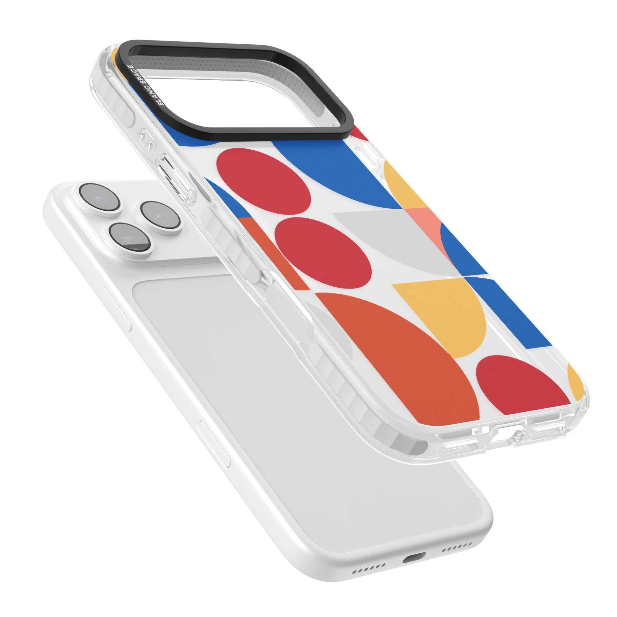 Abstract Colorful Geometric iPhone 17 Pro Impact Clear Phone Case Colours