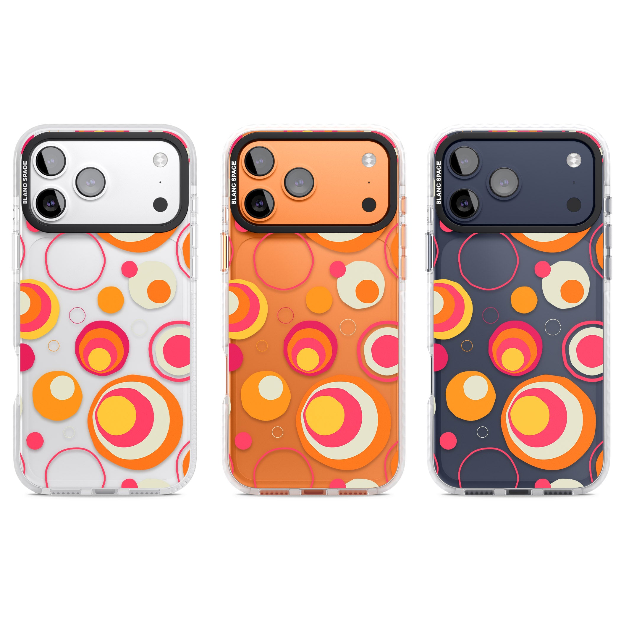 Mid Century Party Pattern iPhone 17 Pro Impact Clear Phone Case APT Impact Protection