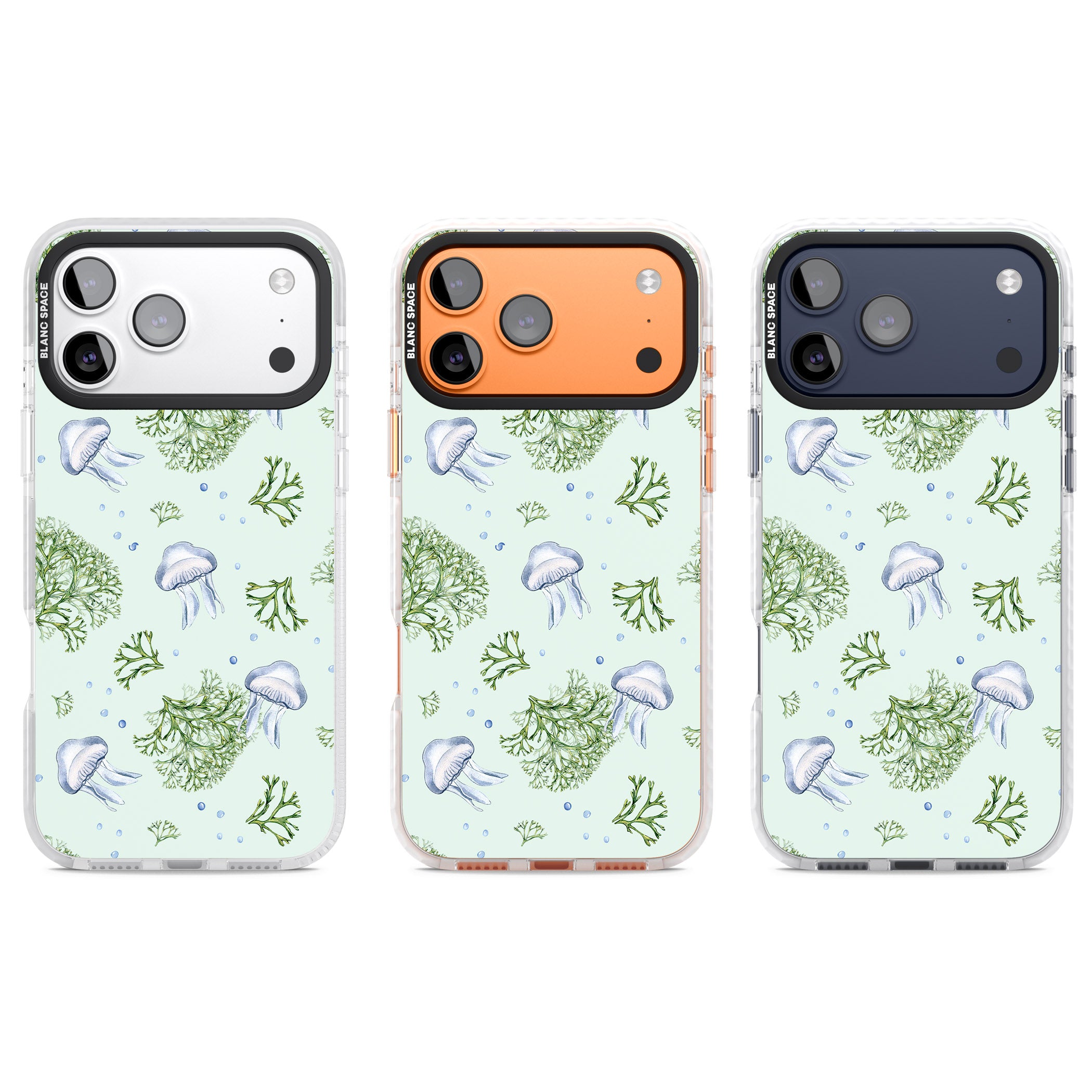 Jellyfish & Seaweed iPhone 17 Pro Impact Clear Phone Case APT Impact Protection