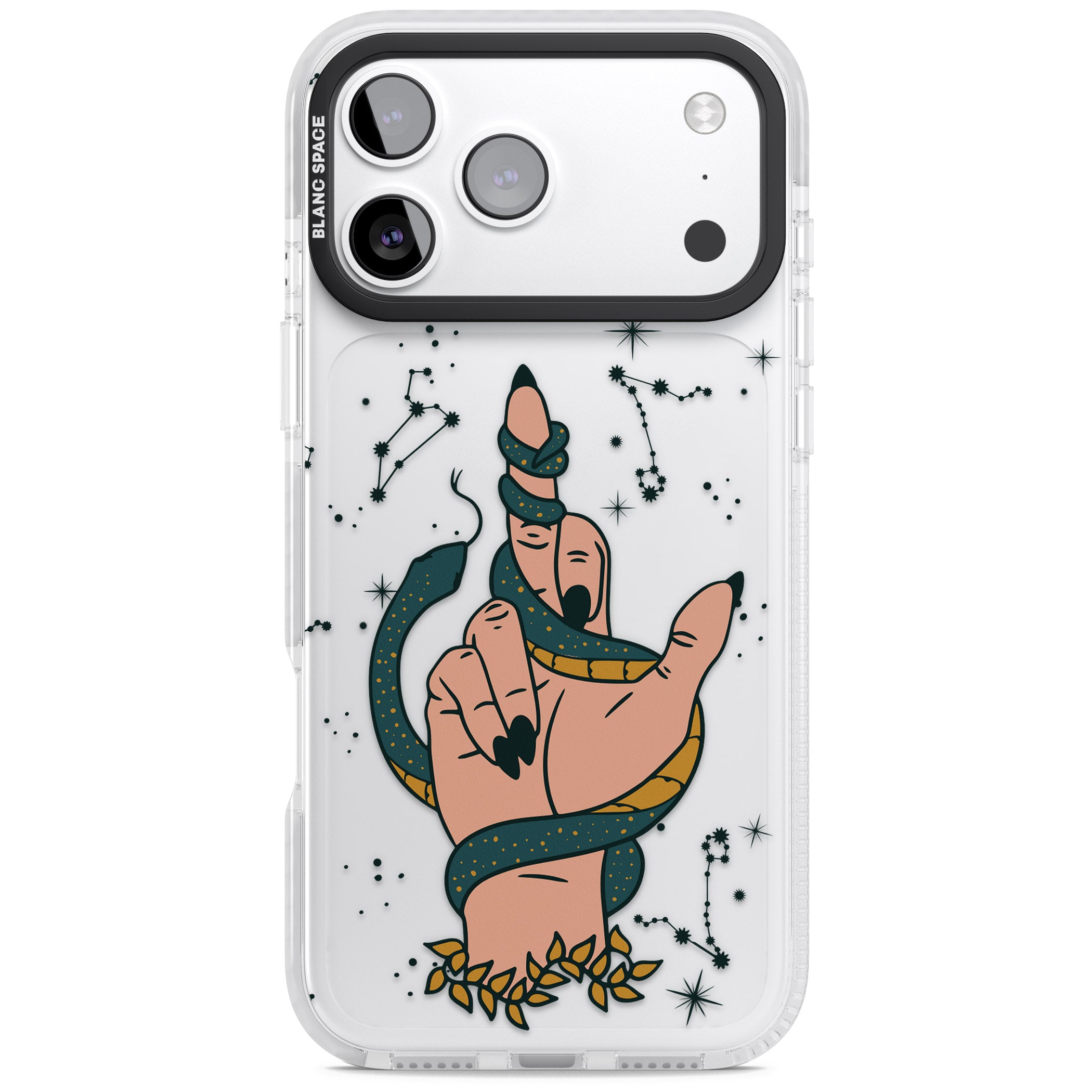 Snakes, Stars And Cynicism iPhone 17 Pro Max Impact Clear Phone Case