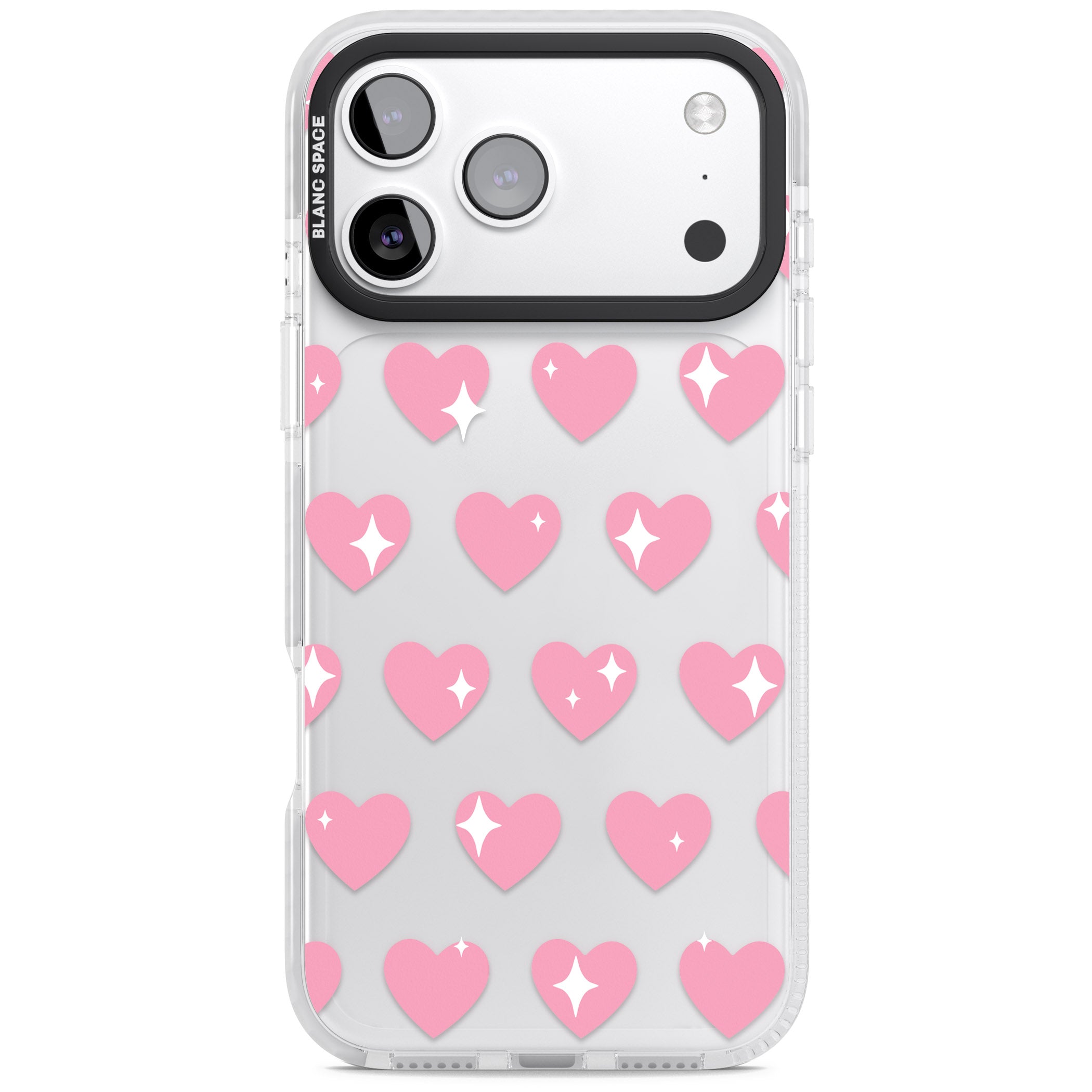 Sweet Hearts iPhone 17 Pro Impact Clear Phone Case