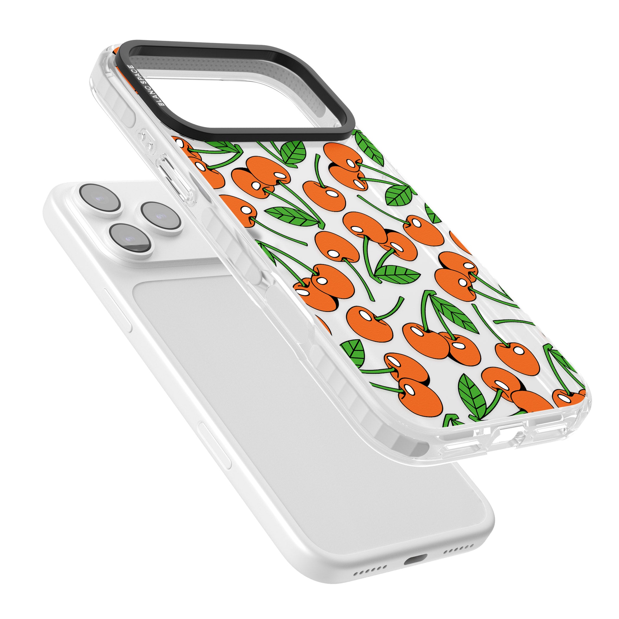 Orchard Fresh Cherries iPhone 17 Pro Impact Clear Phone Case Colours