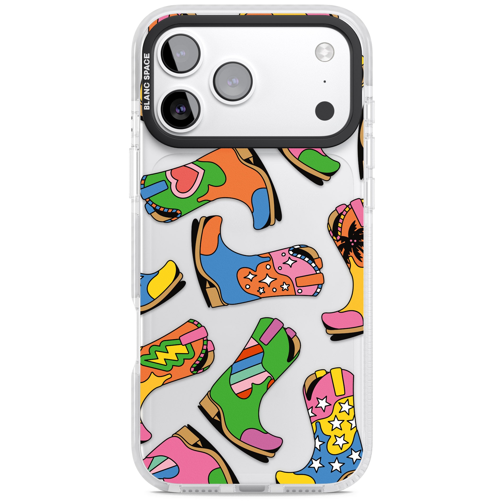 Starburst Boots iPhone 17 Pro Impact Clear Phone Case