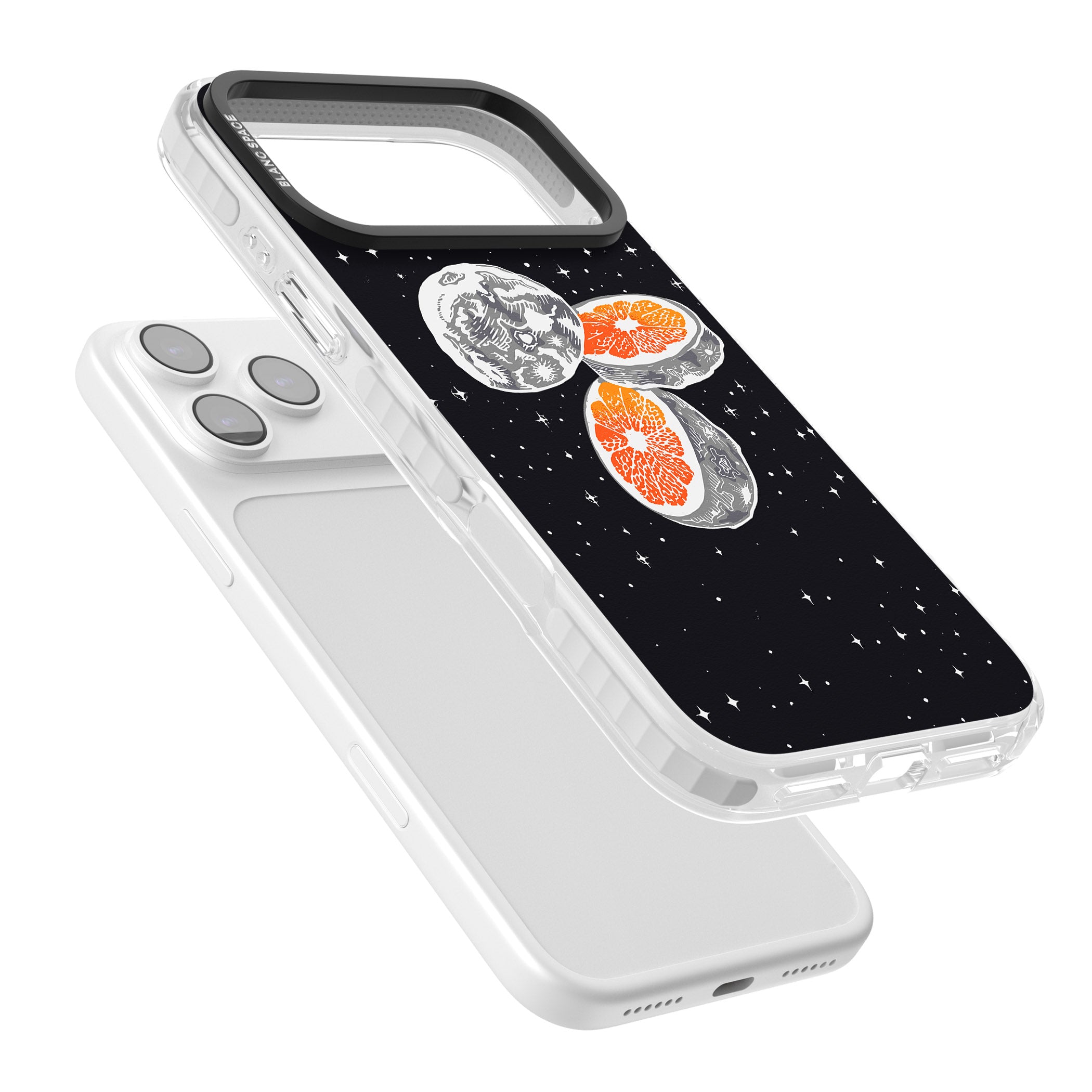 Blood Orange Moon iPhone 17 Pro Max Impact Clear Phone Case Colours