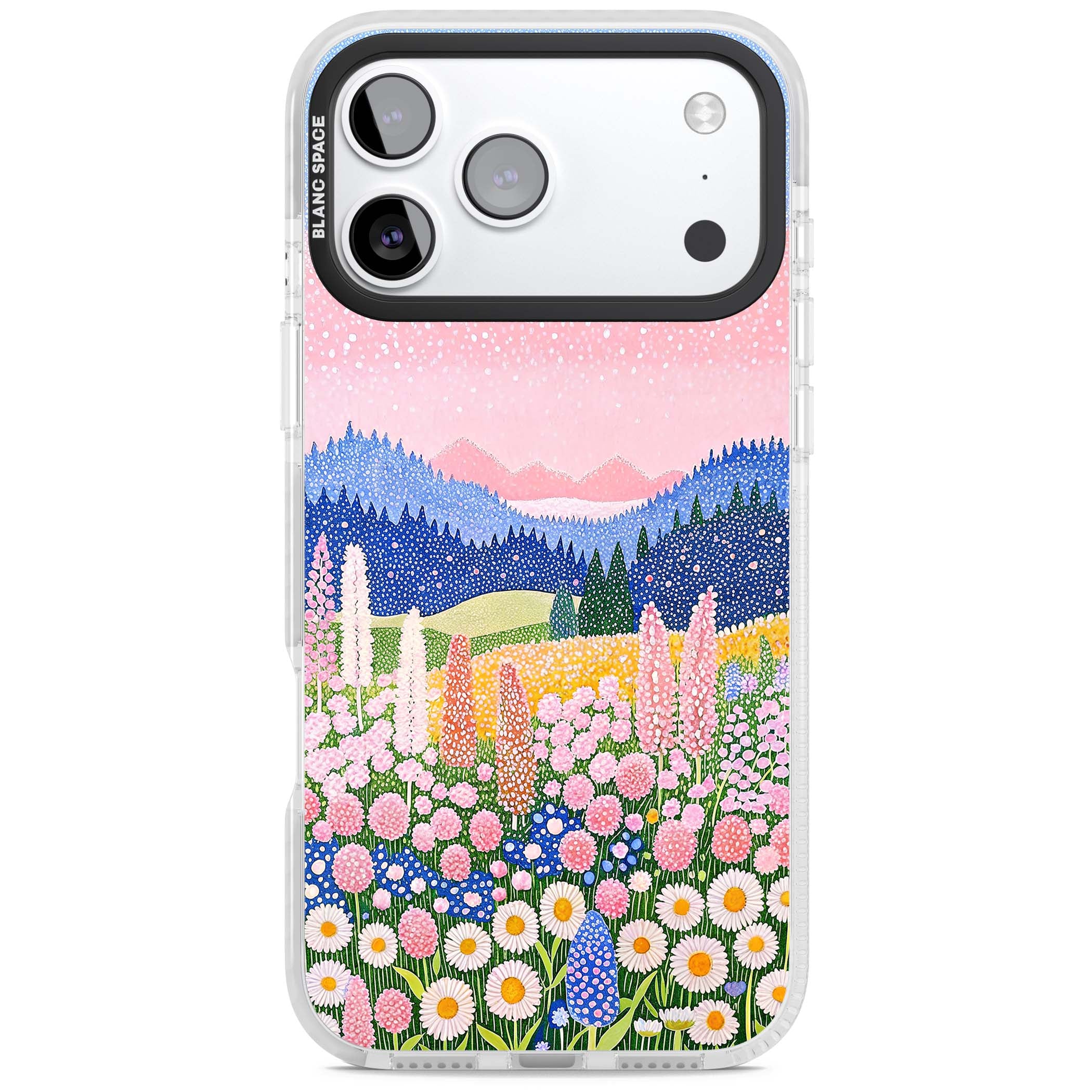 Valley Horizon cottagecore iPhone case | Black Impact case for iPhone 17 Pro, iPhone 17 Pro Max