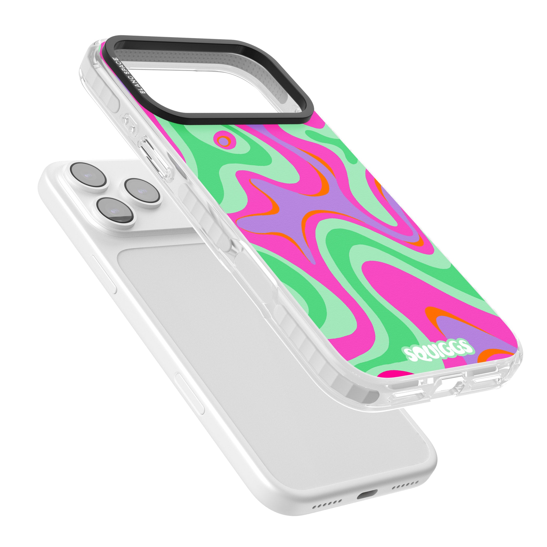 Pink Lava iPhone 17 Pro Max Impact Clear Phone Case Colours