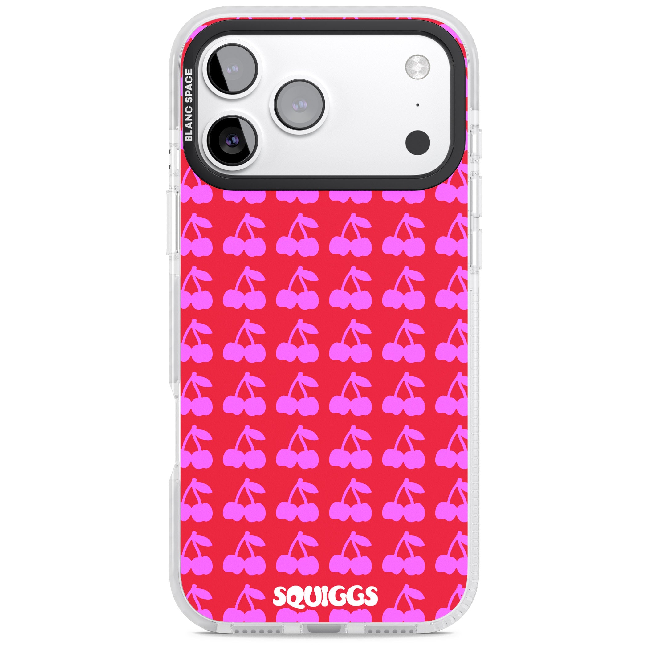 Red Cherries iPhone 17 Pro Max Impact Clear Phone Case