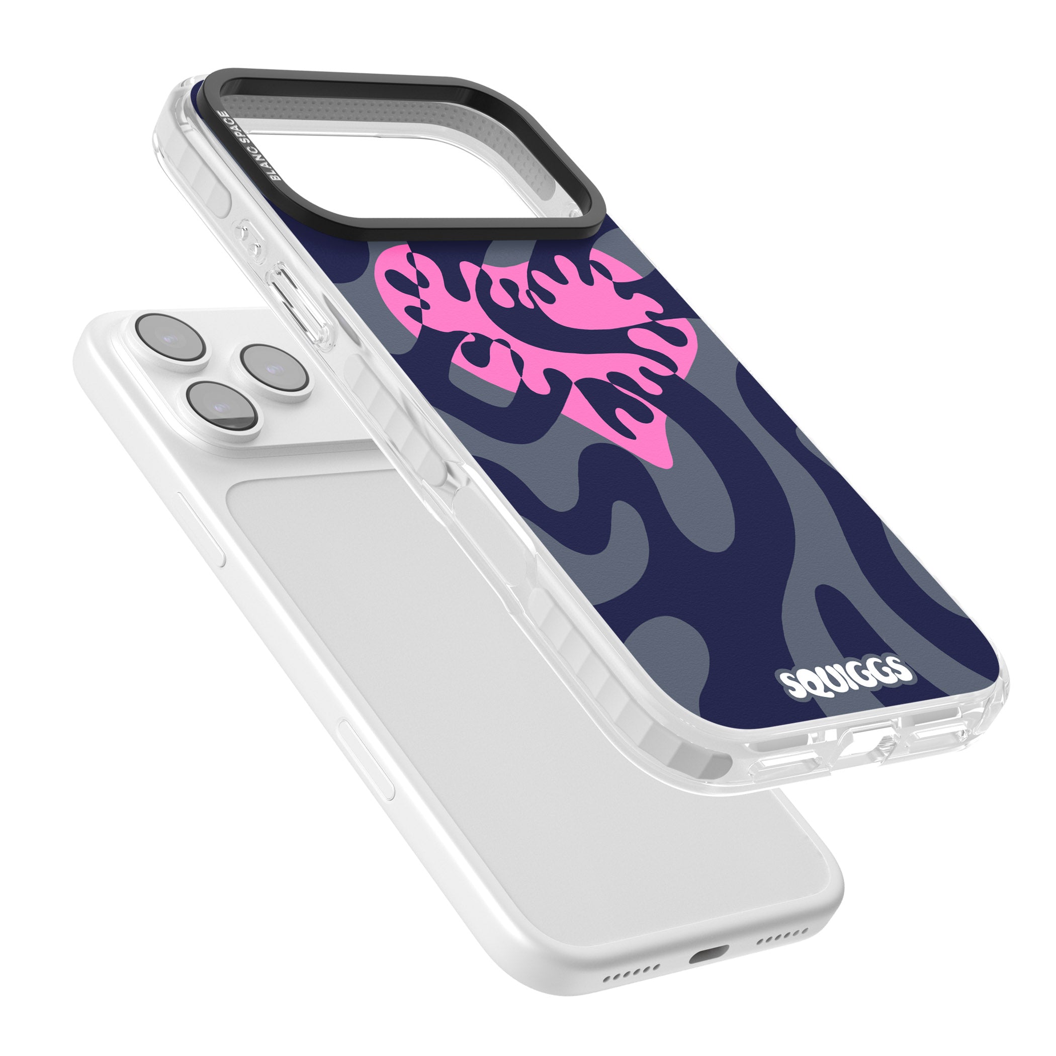 Abstract Heart iPhone 17 Pro Impact Clear Phone Case Colours