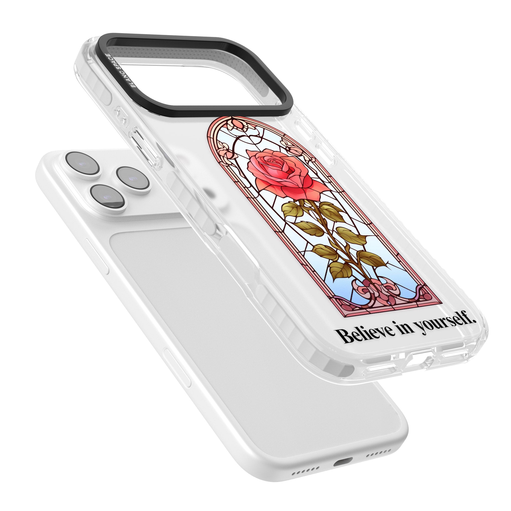 Believe In Yourself iPhone 17 Pro Impact Clear Phone Case Colours