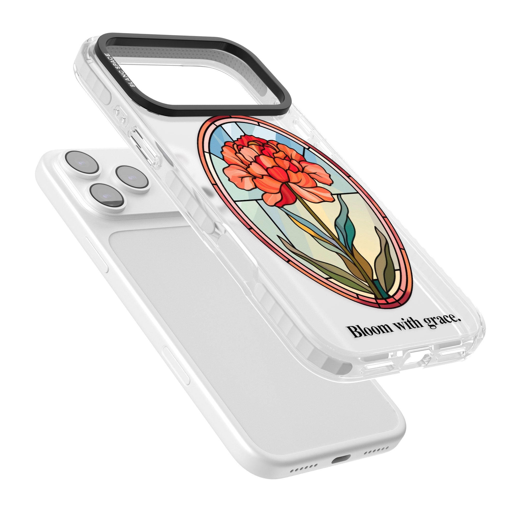 Bloom With Grace iPhone 17 Pro Impact Clear Phone Case Colours