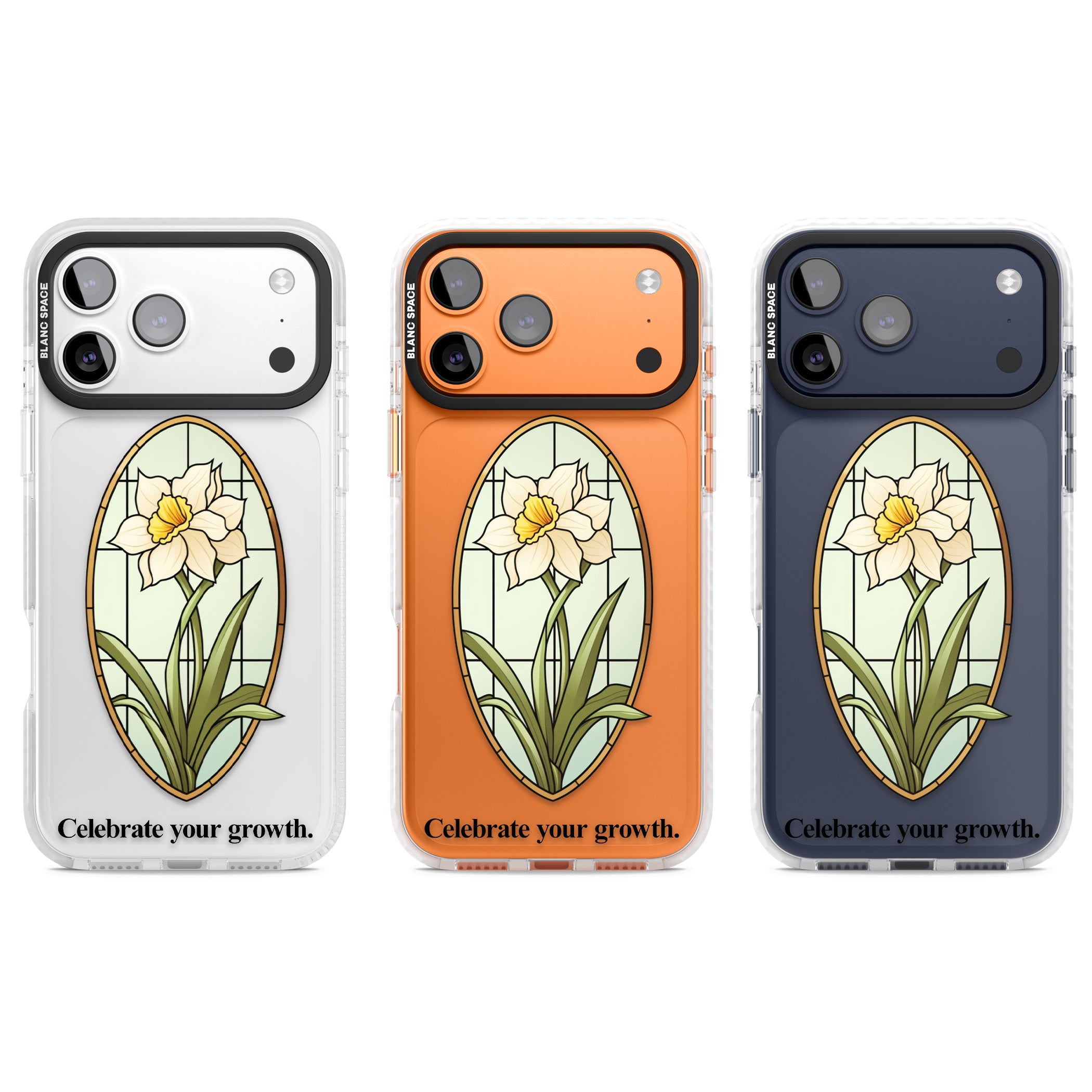 Celebrate Your Growth iPhone 17 Pro Impact Clear Phone Case APT Impact Protection