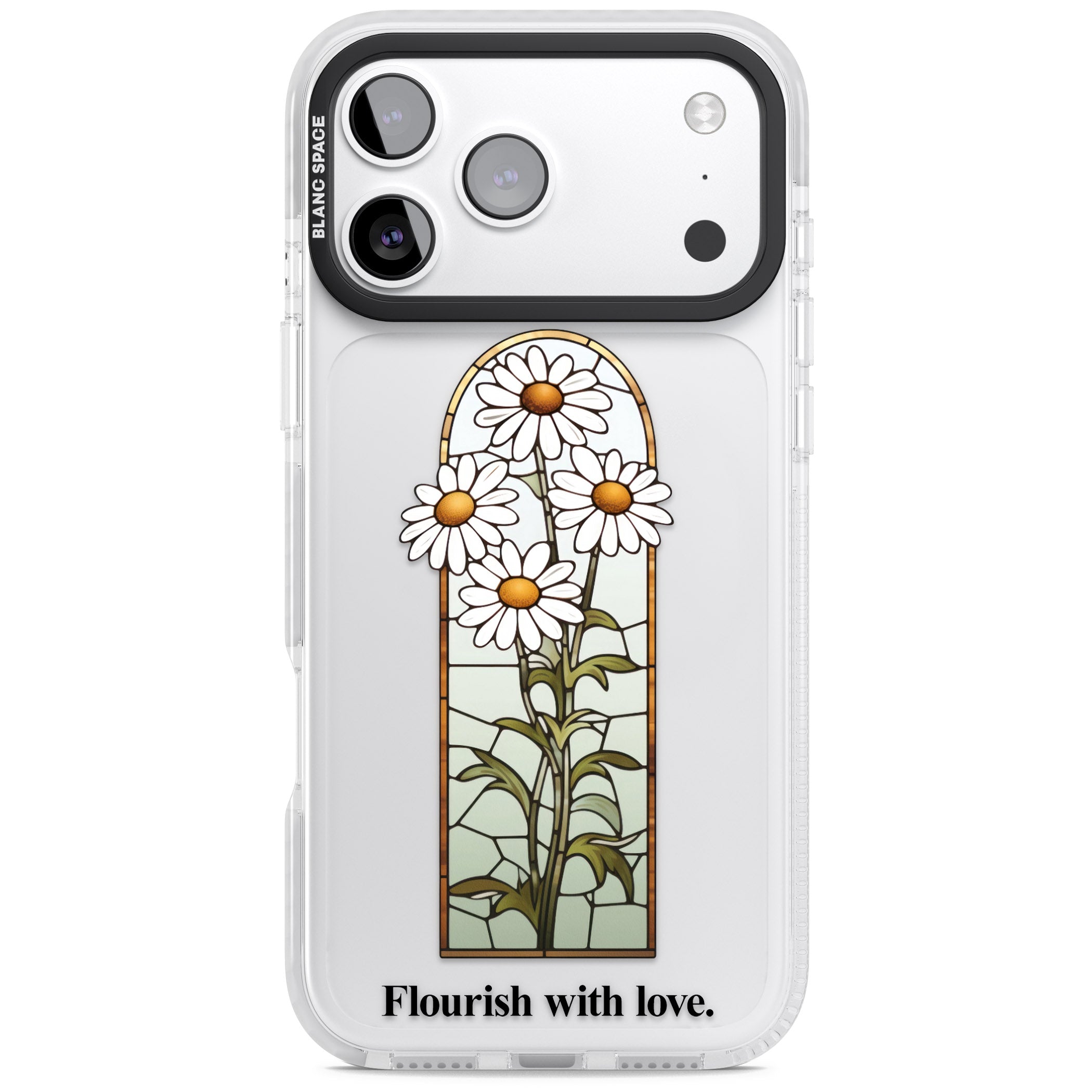 Flourish With Love iPhone 17 Pro Impact Clear Phone Case
