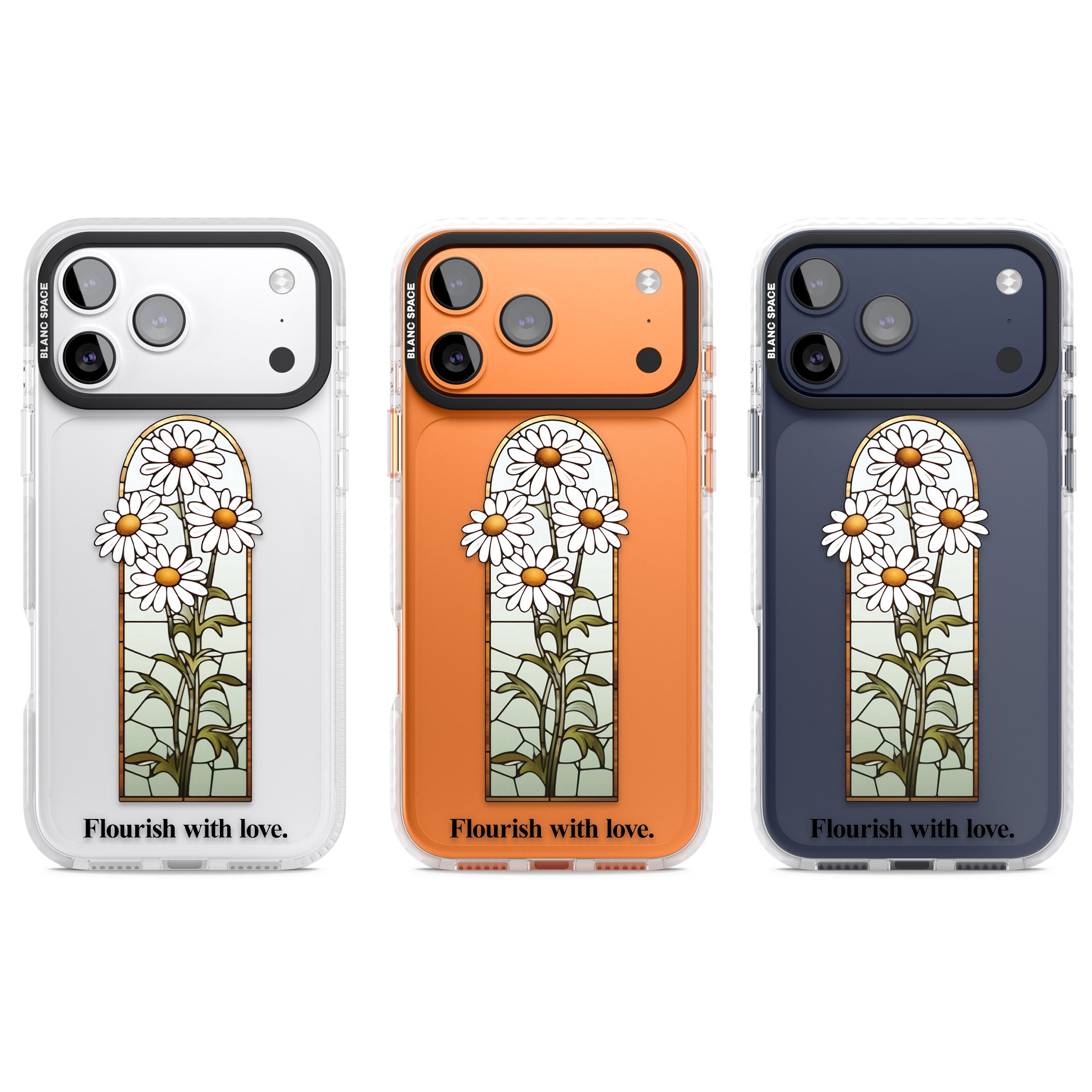 Flourish With Love iPhone 17 Pro Impact Clear Phone Case APT Impact Protection